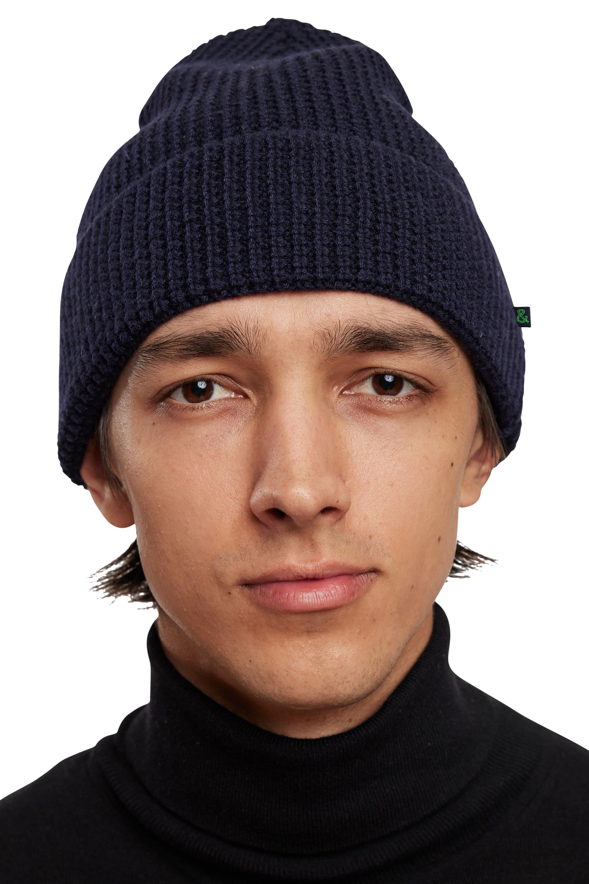 Cam Waffle Beanie - New Navy