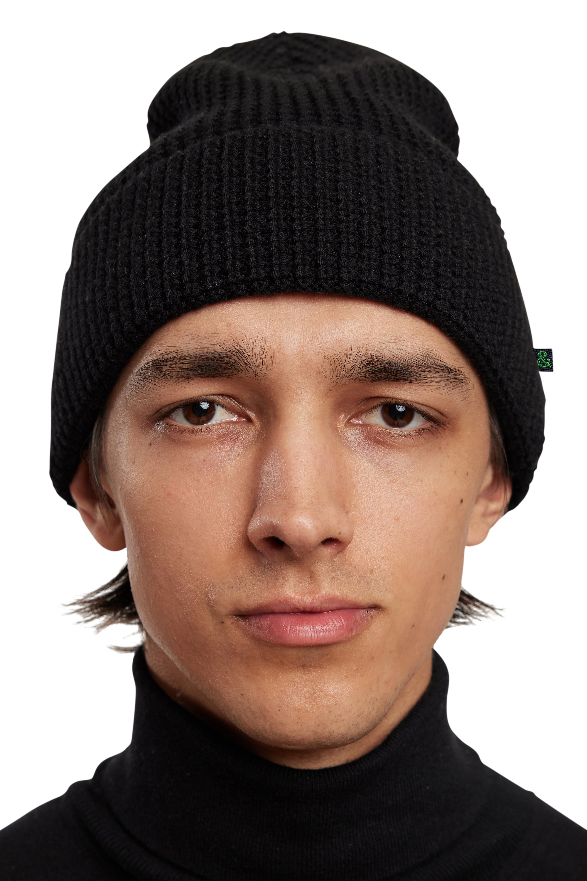 Cam Waffle Beanie - Black