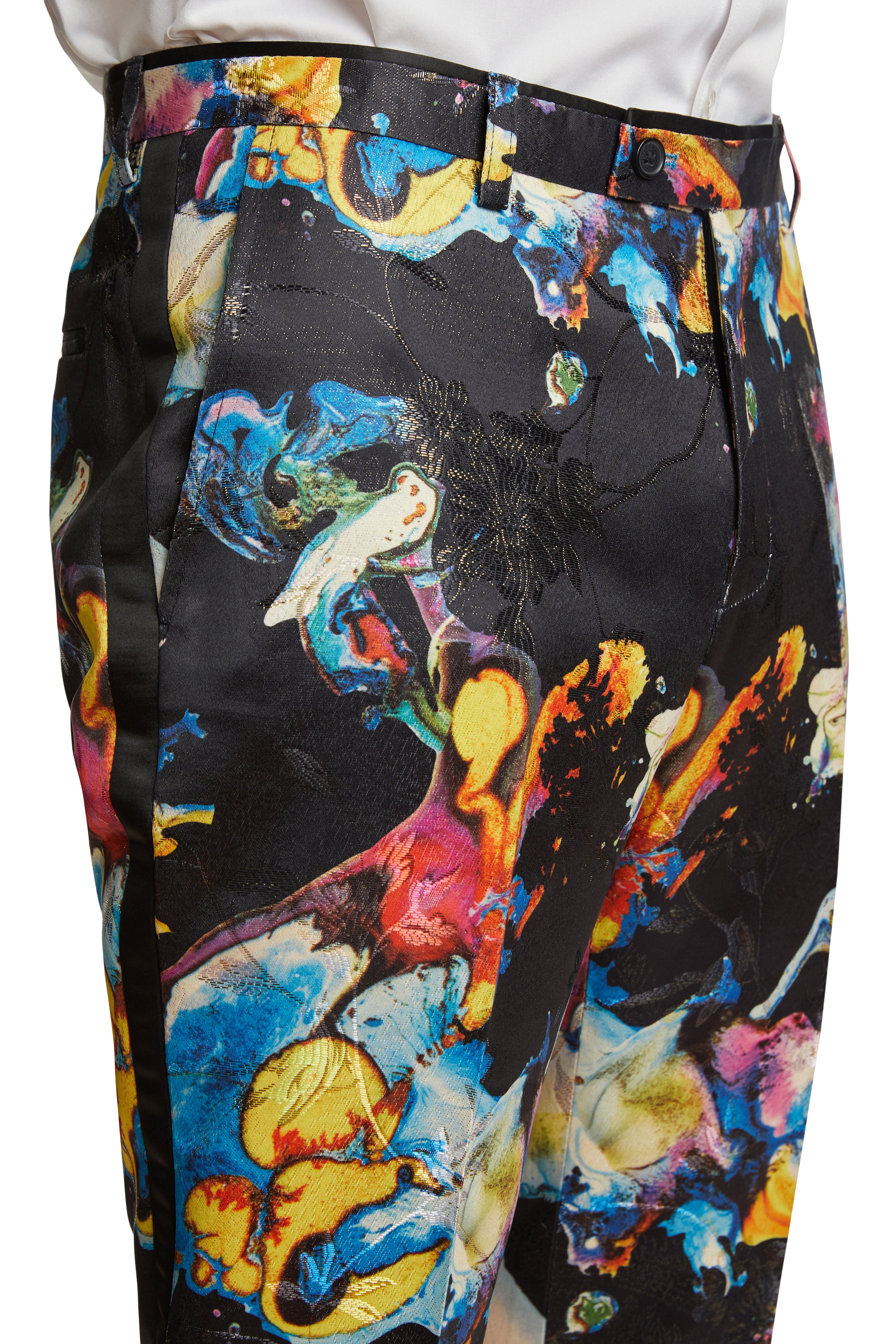 Sloane Tux Pants - slim - Bright Multi