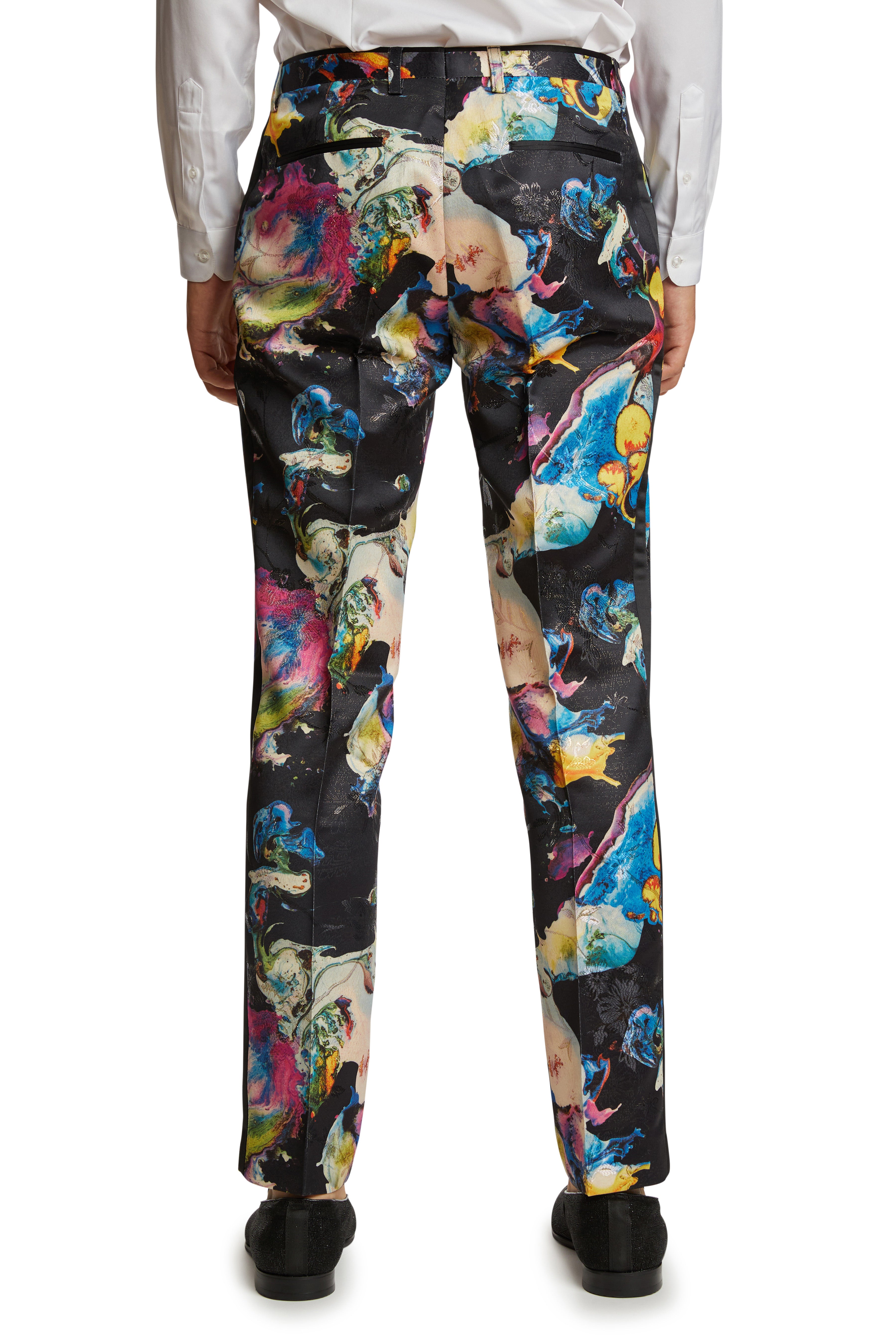 Sloane Tux Pants - slim - Bright Multi