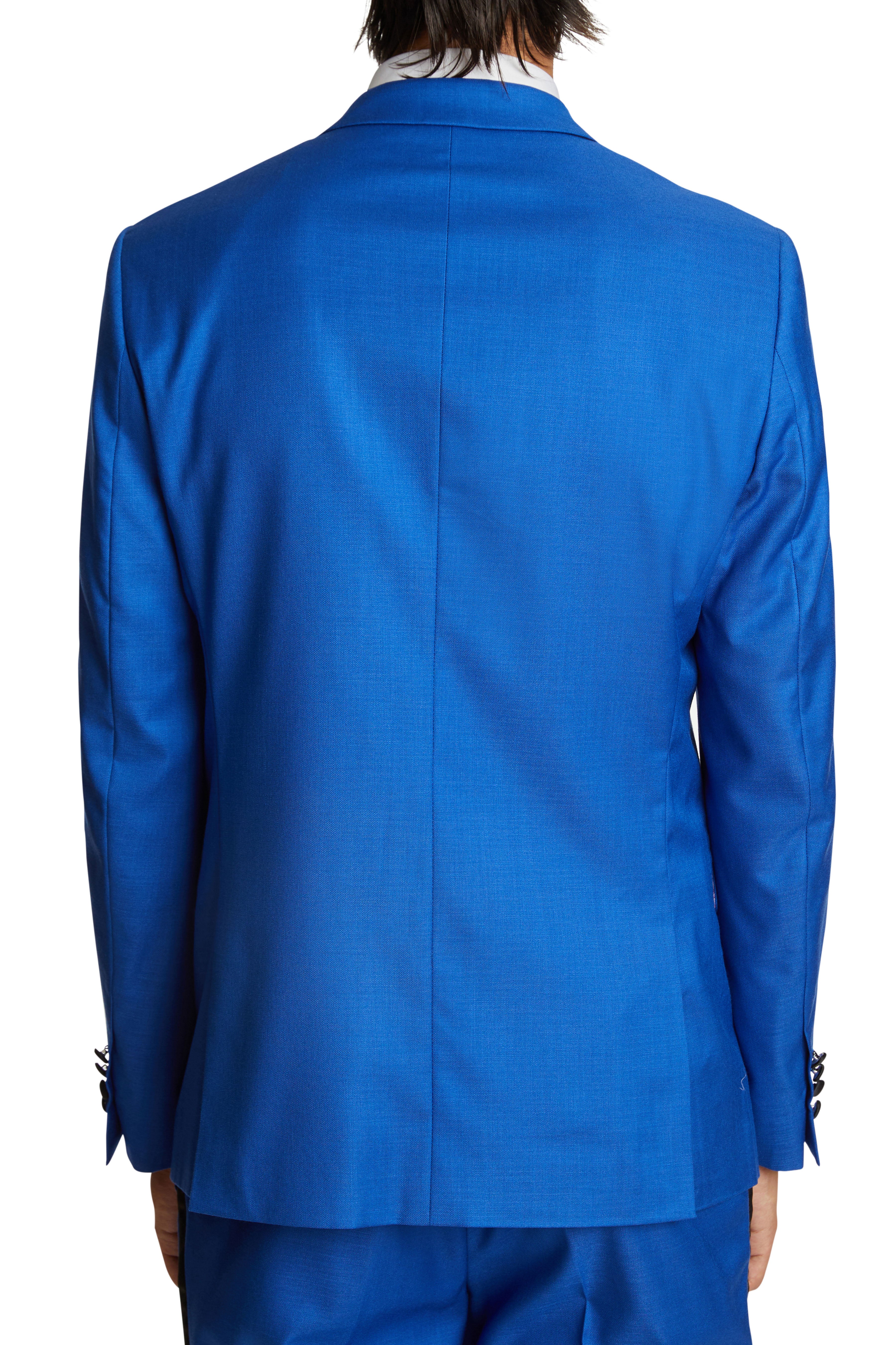 Grosvenor Peak Tux Jacket - slim - Royal Blue