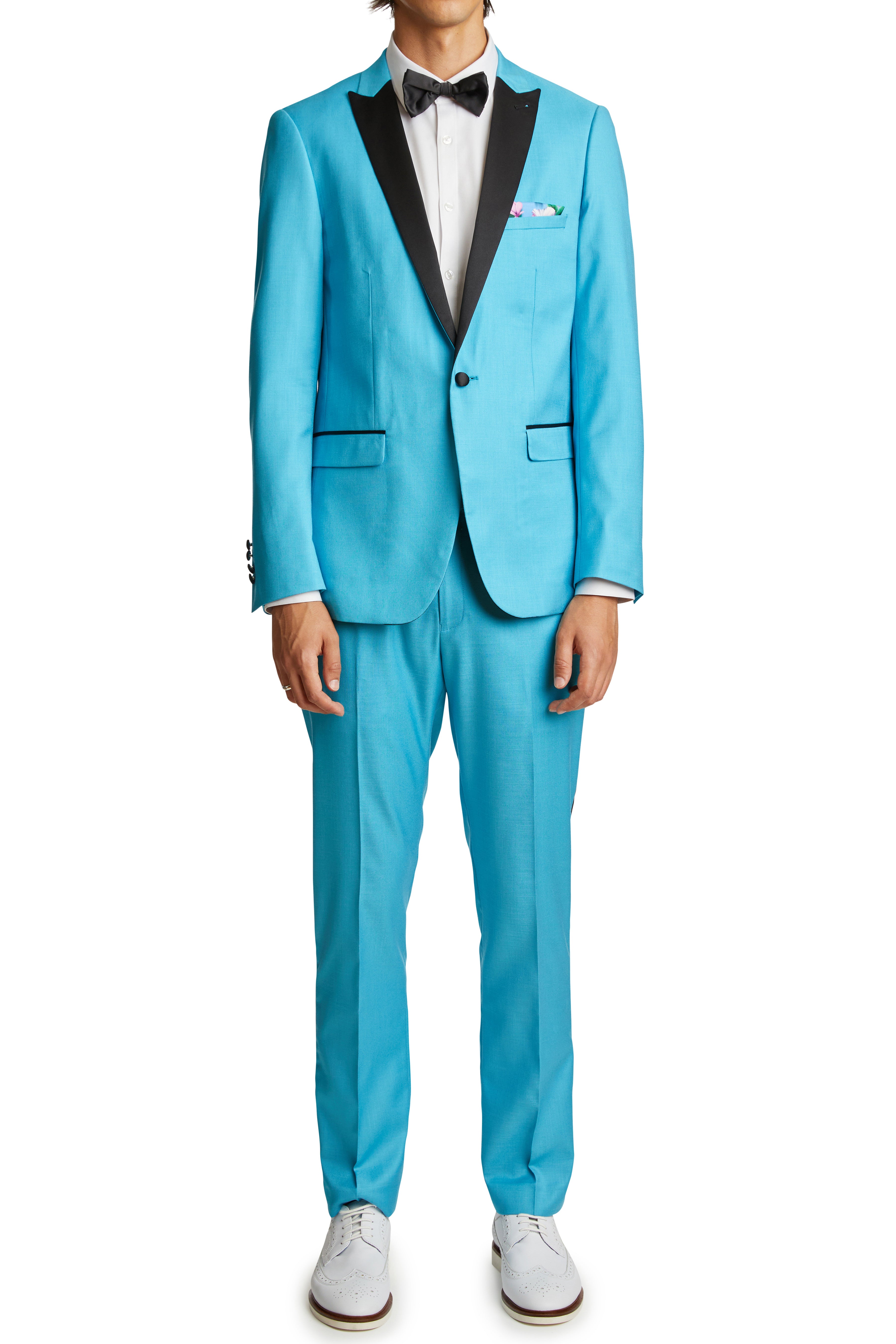 Grosvenor Peak Tux Jacket - slim - Turquoise