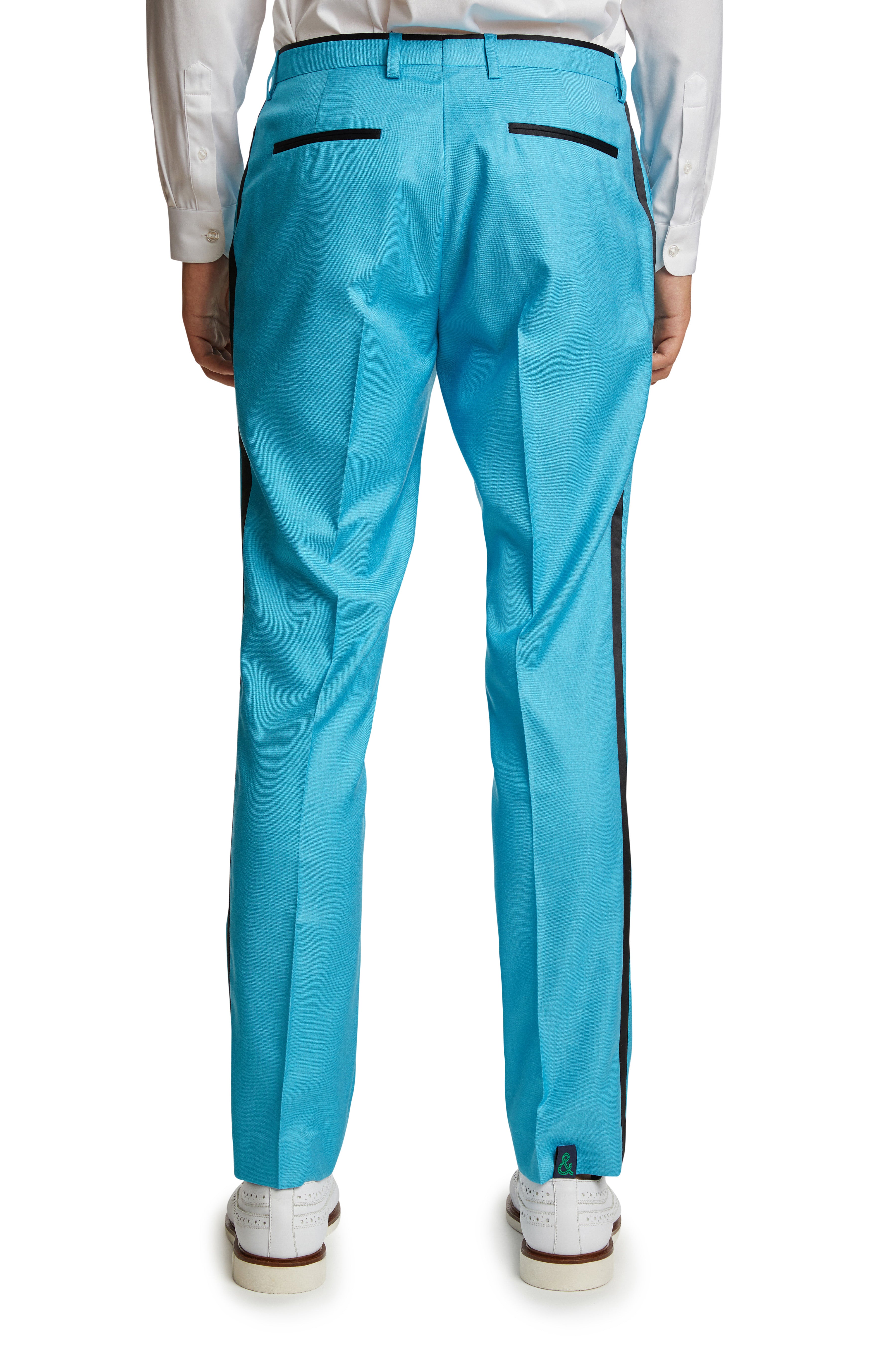 Sloane Tux Pants - slim - Turquoise