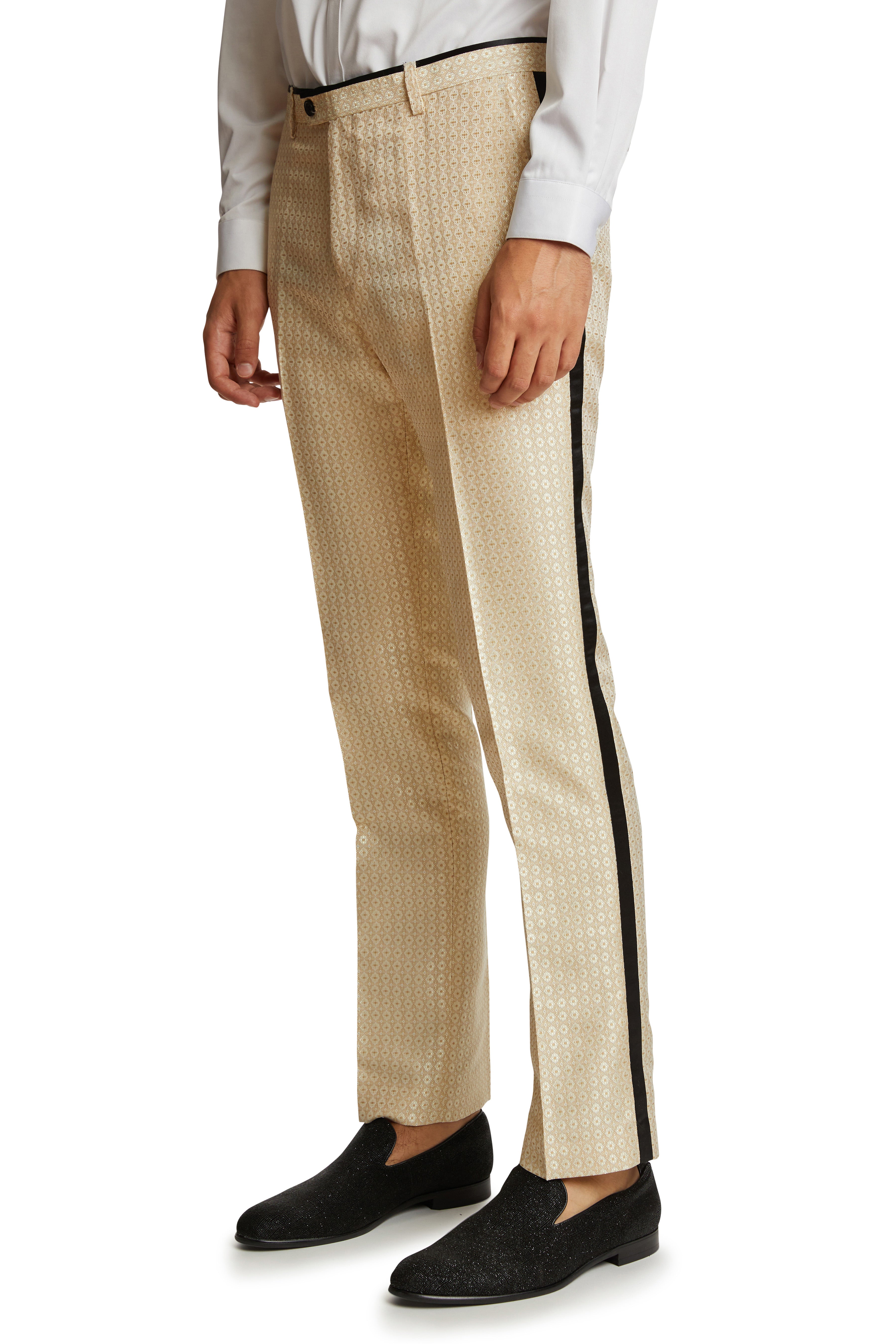 Sloane Tux Pants - slim - Golden Dream