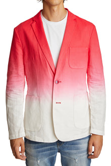  Paradise Notch Unlined Blazer - slim - Red Dip Dye