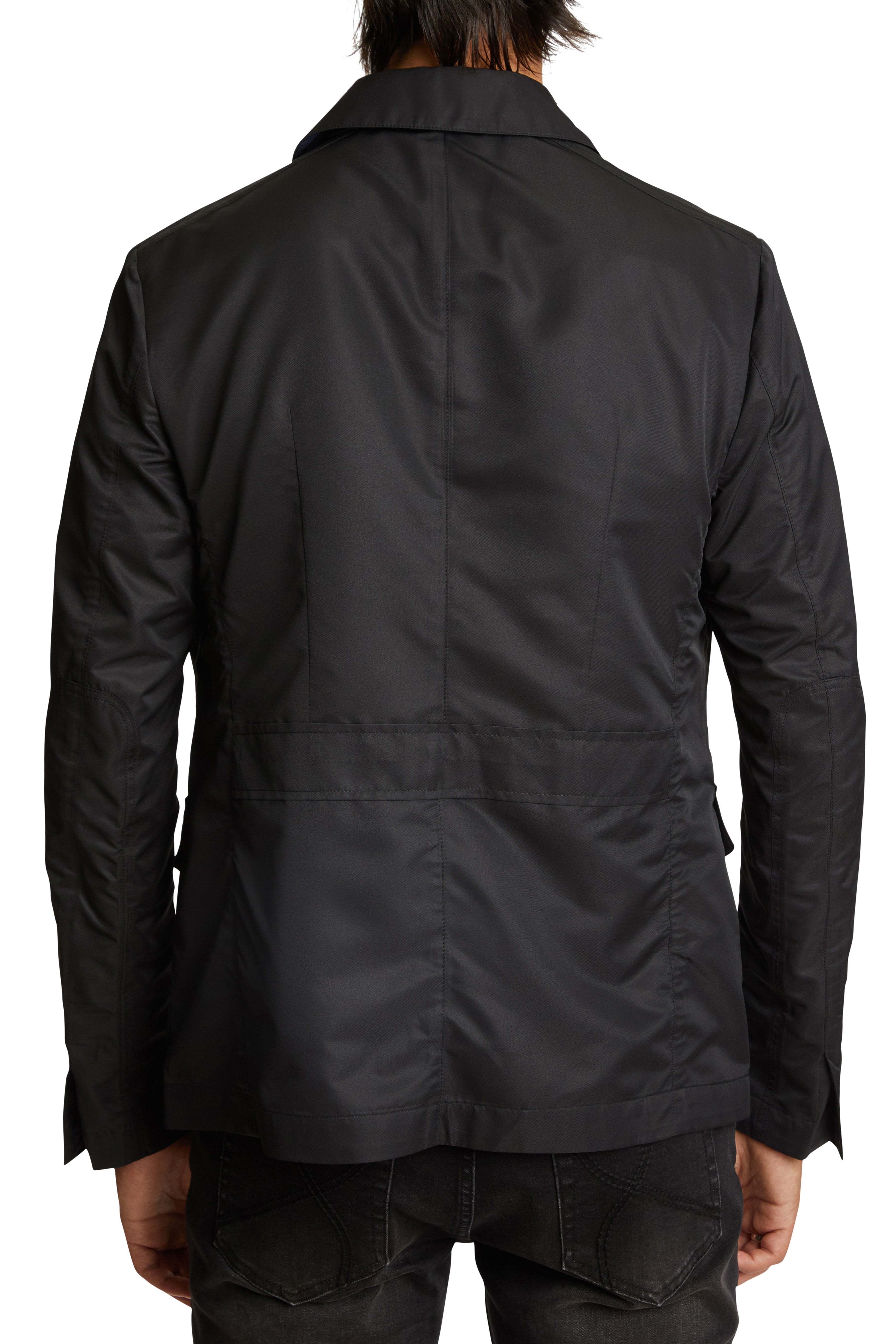 City 4 Pocket Jacket - slim - Black Nylon