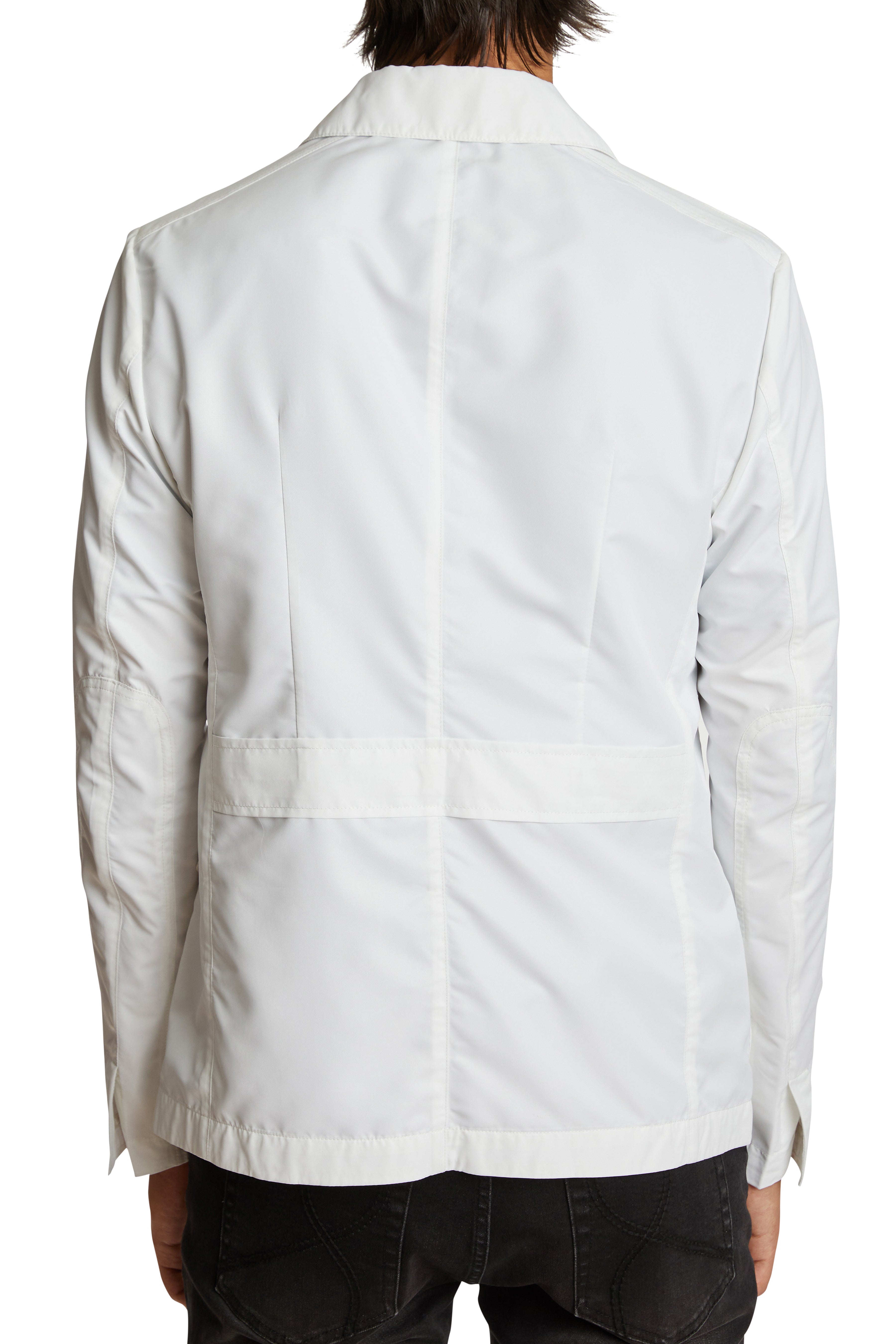 City 4 Pocket Jacket - slim - White Nylon