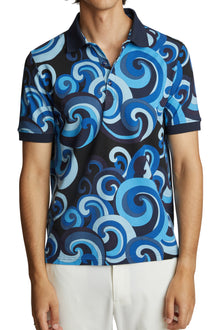  Charlie Printed Polo - Rolling Wave