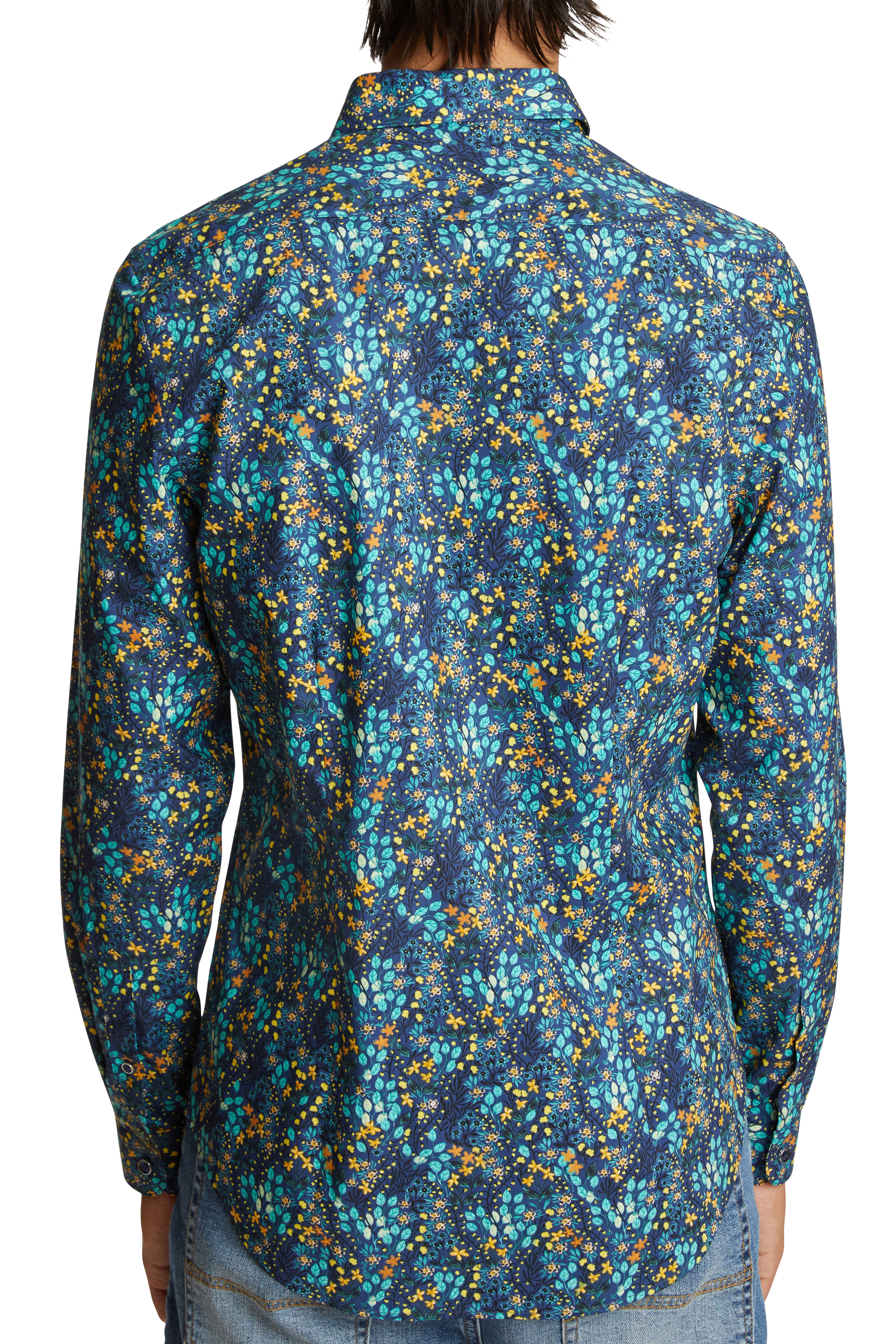 Brian Button Down Shirt - Night Leaf
