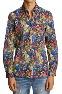  Brian Button Down Shirt - Peacock