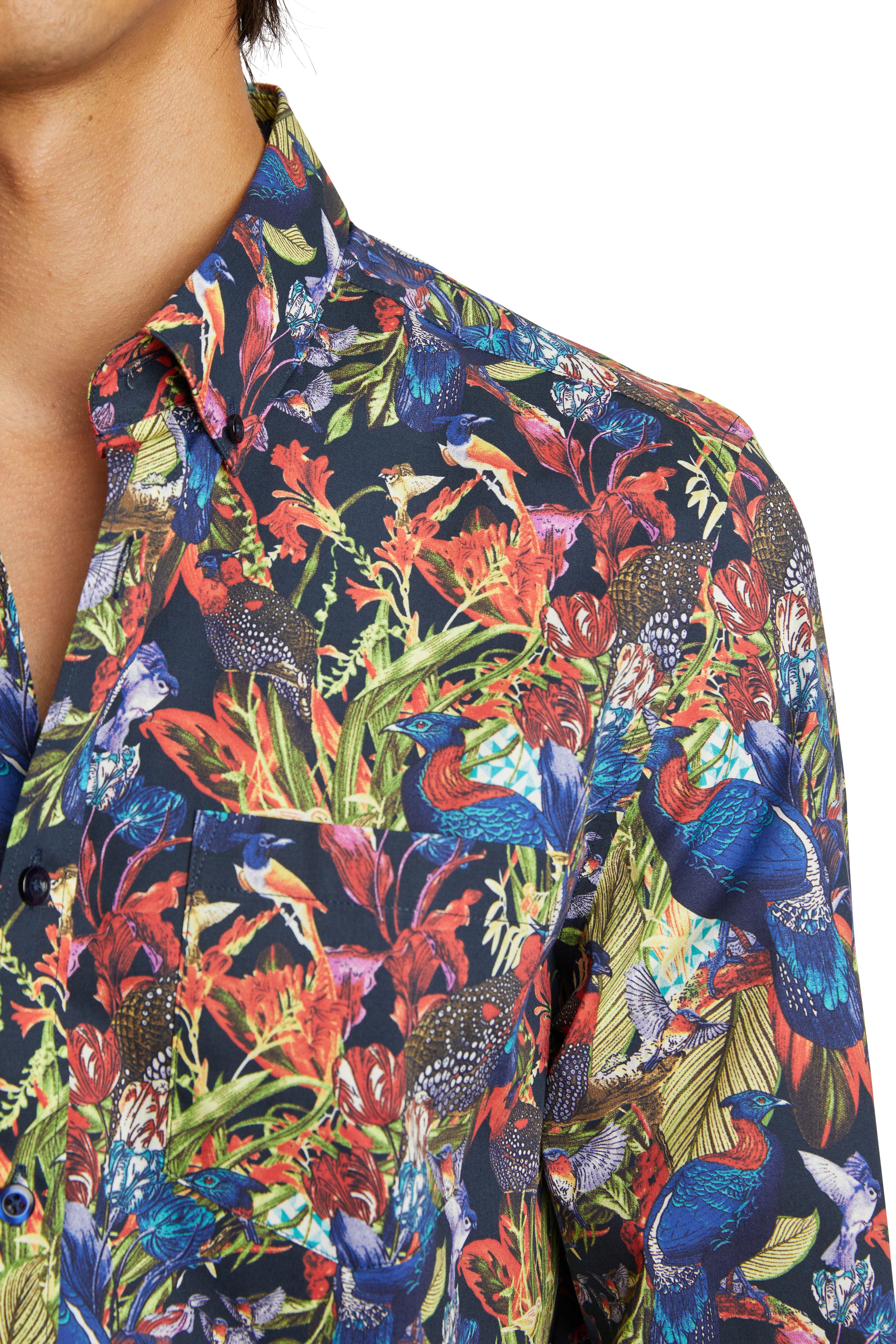 Brian Button Down Shirt - Peacock