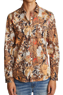 Samuel Spread Collar Shirt - Fall Blaze