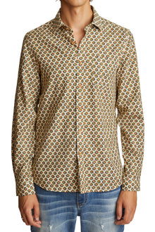  Samuel Spread Collar Shirt - Tanner