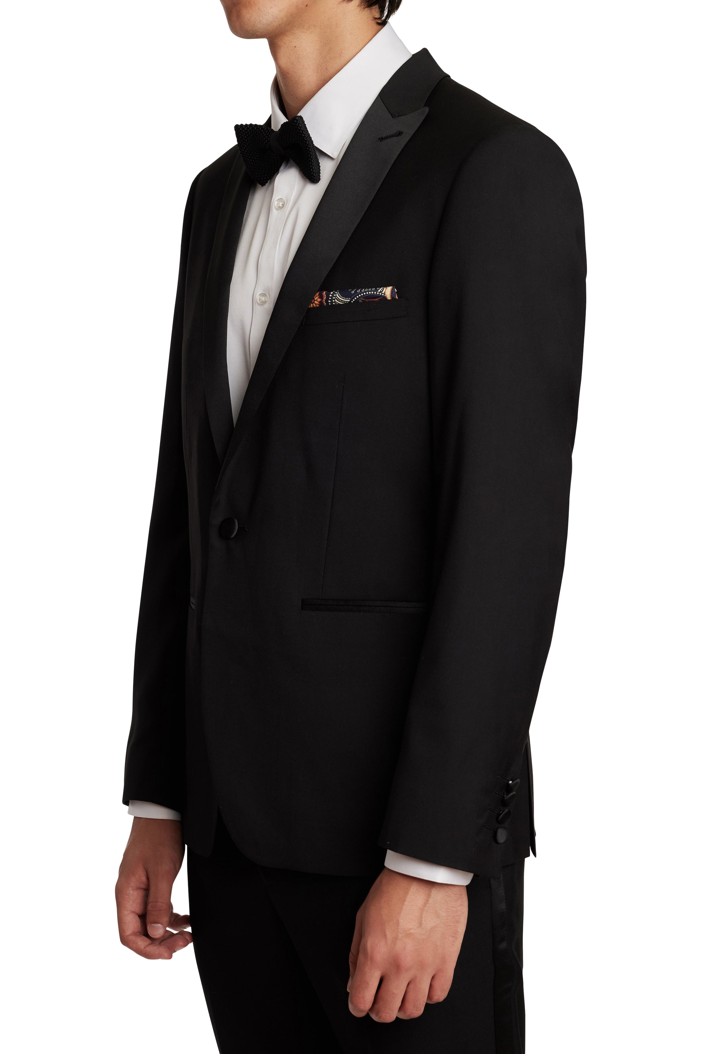 Grosvenor Peak Tuxedo Jacket - Slim - Classic Black