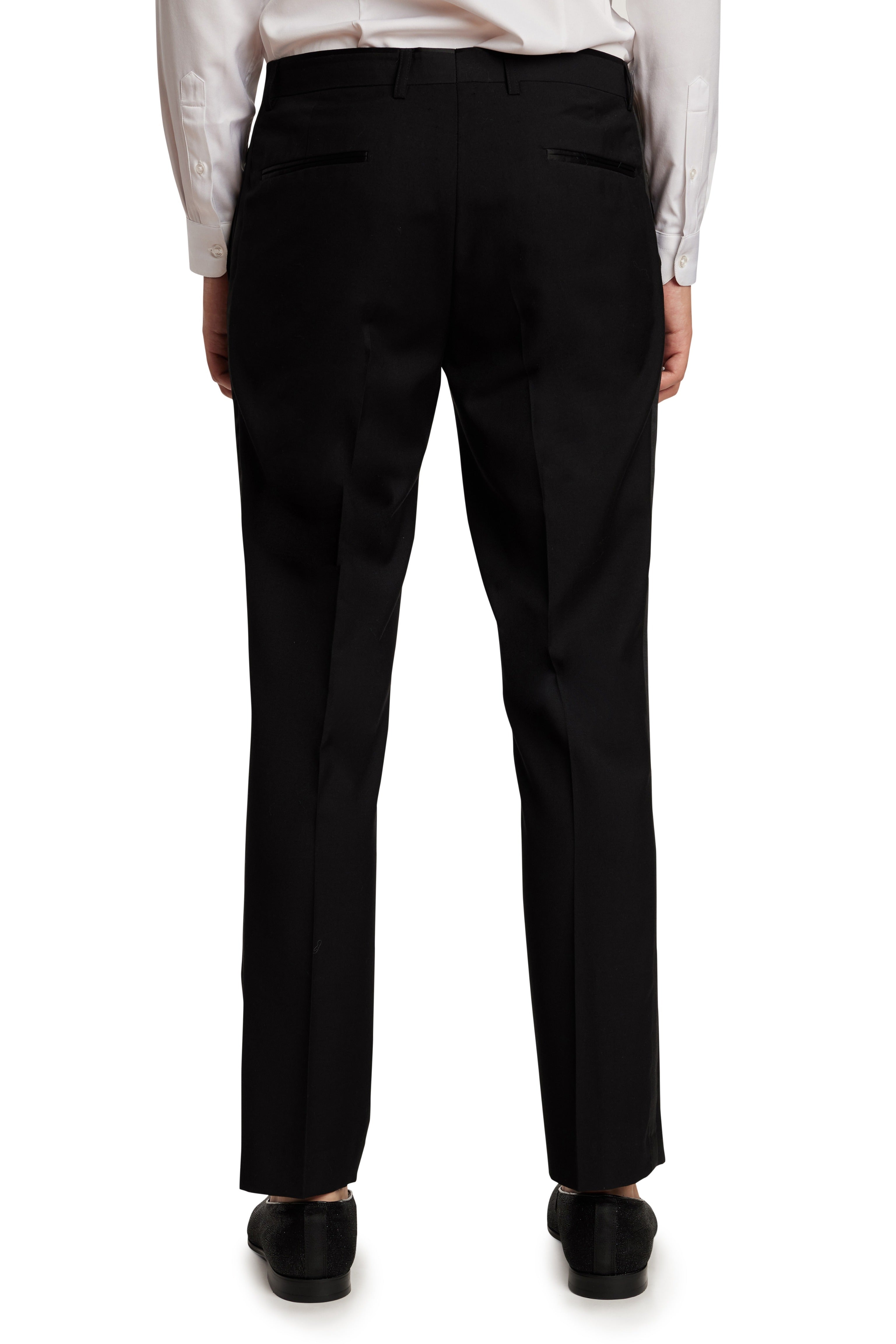 HUGO  Extraslimfit tuxedo trousers in superflex fabric