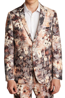  Dover Notch Jacket - slim - Brwn Cream Floral