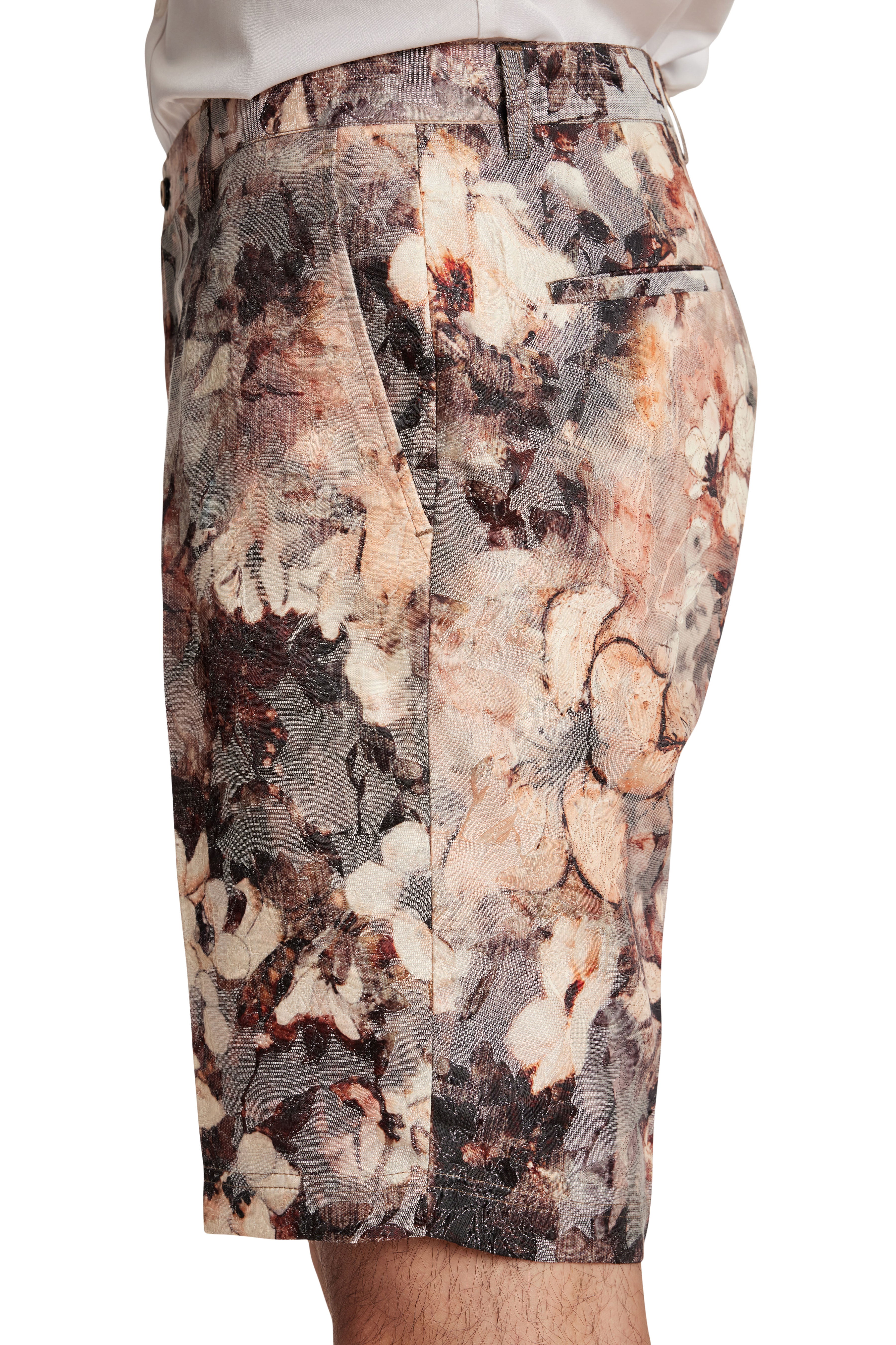 Felix Shorts - slim - Brwn Cream Floral