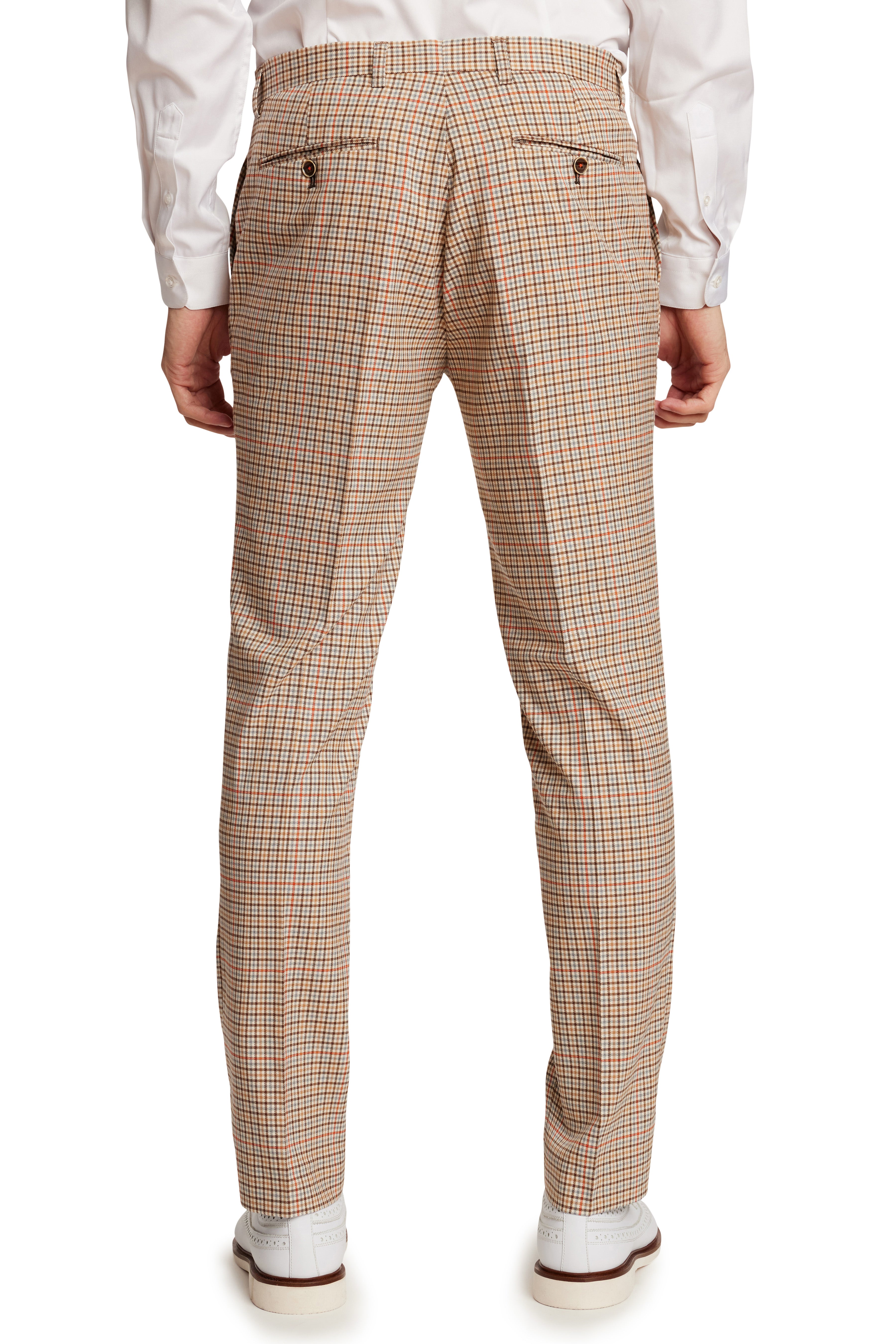 Downing Pants - slim - Tan Check