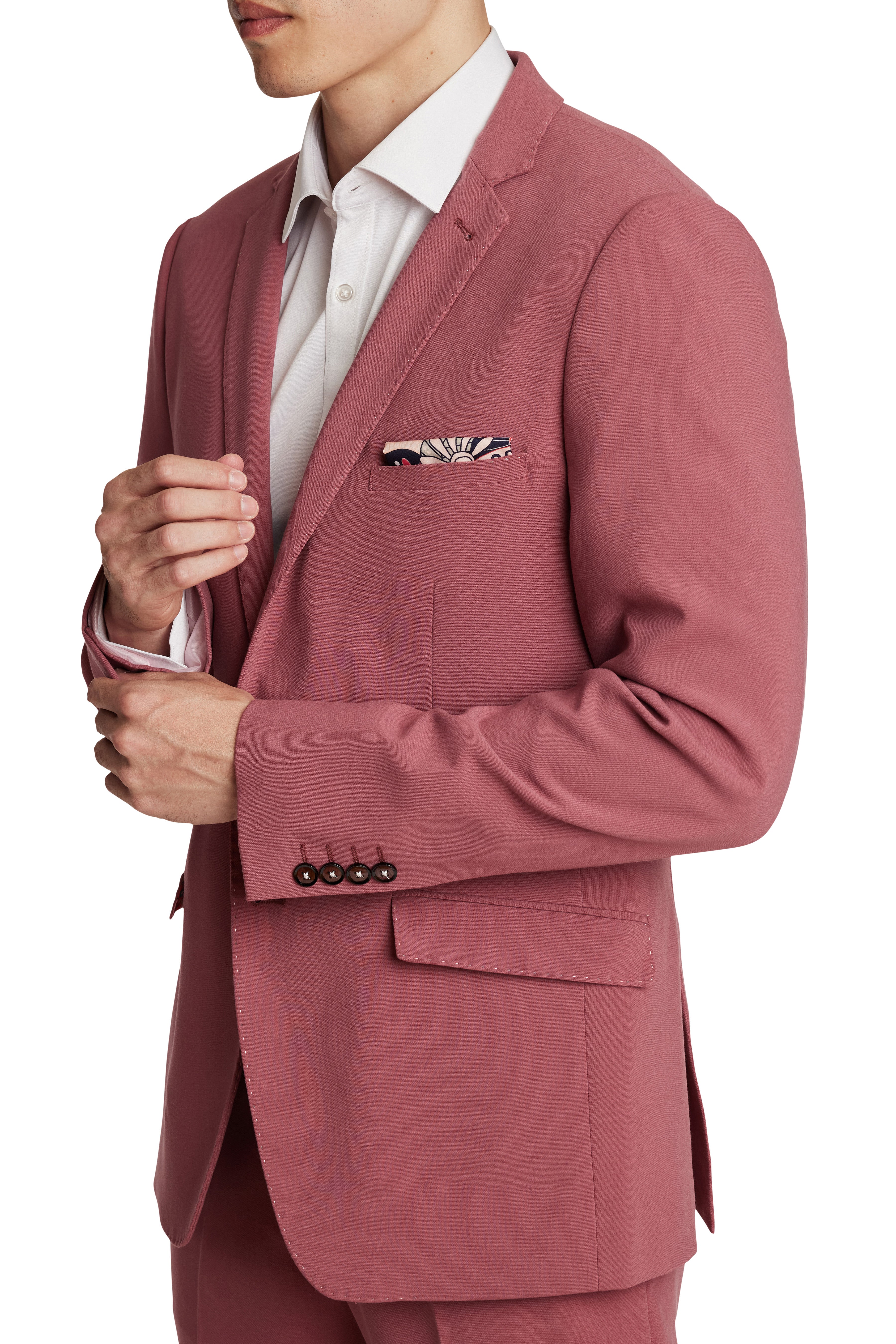 Dover Notch Jacket - slim - Dark Pink