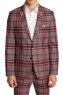  Dover Notch Jacket - slim - Pink Plaid