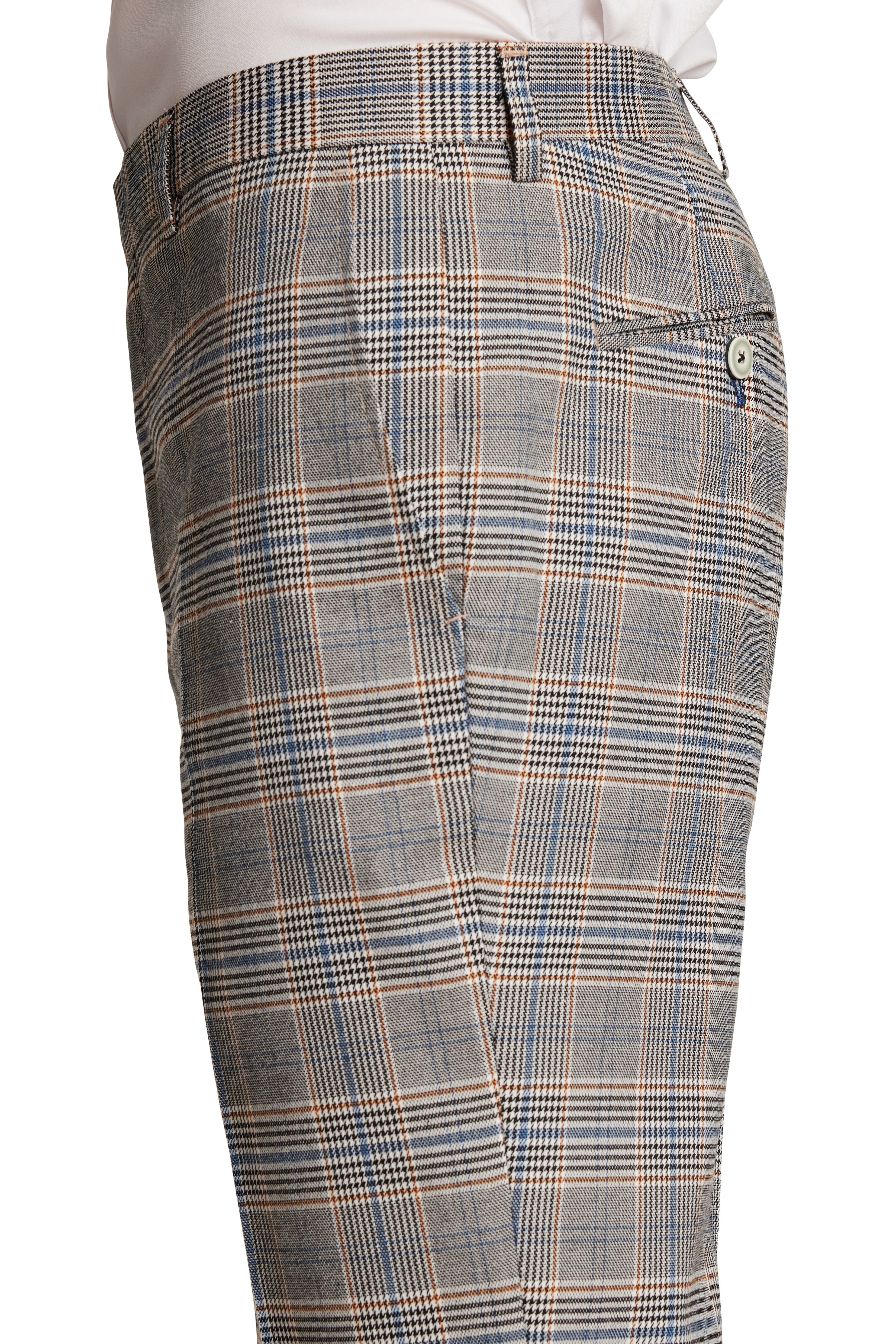 Downing Pants - slim - Slate Check