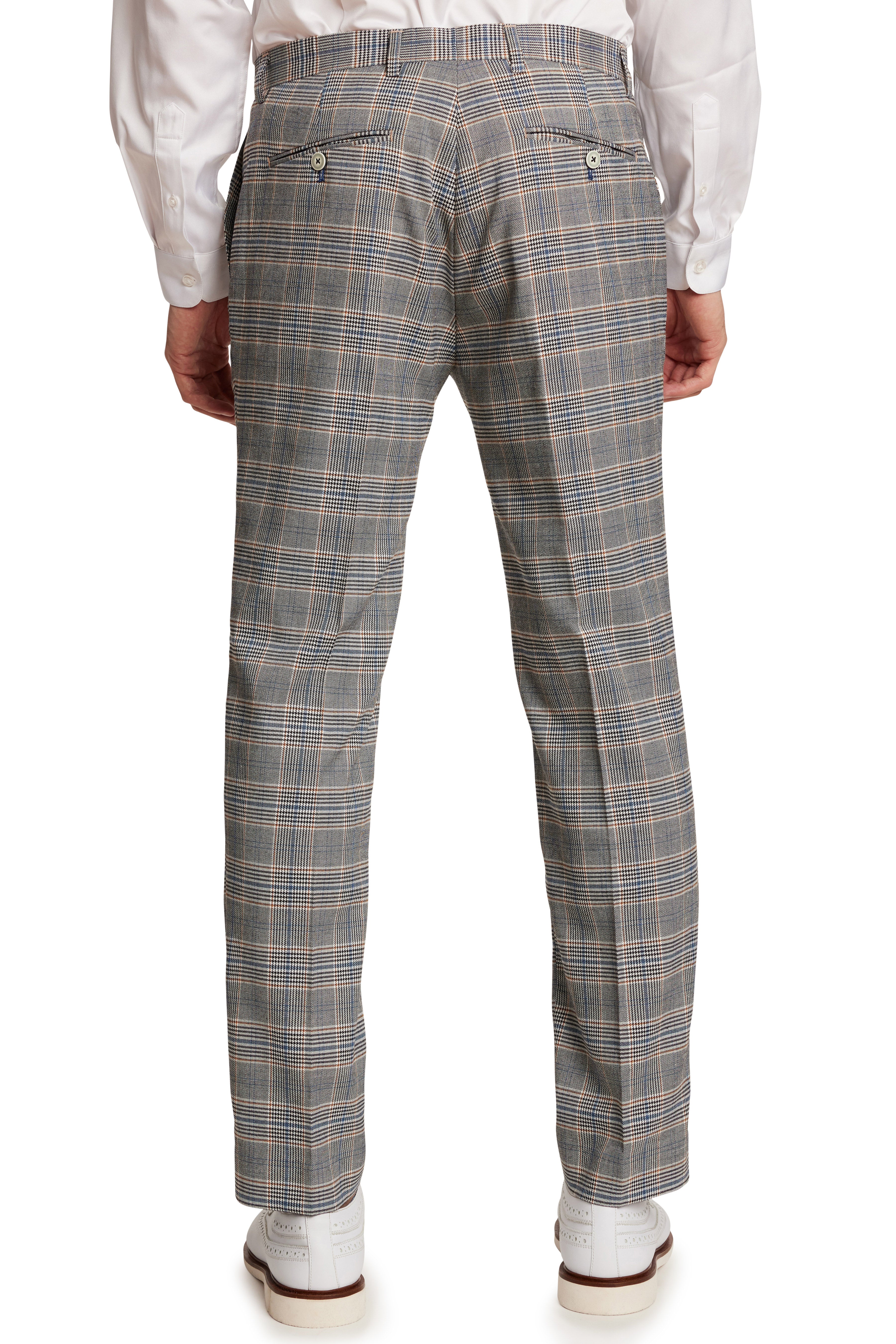 Downing Pants - slim - Slate Check