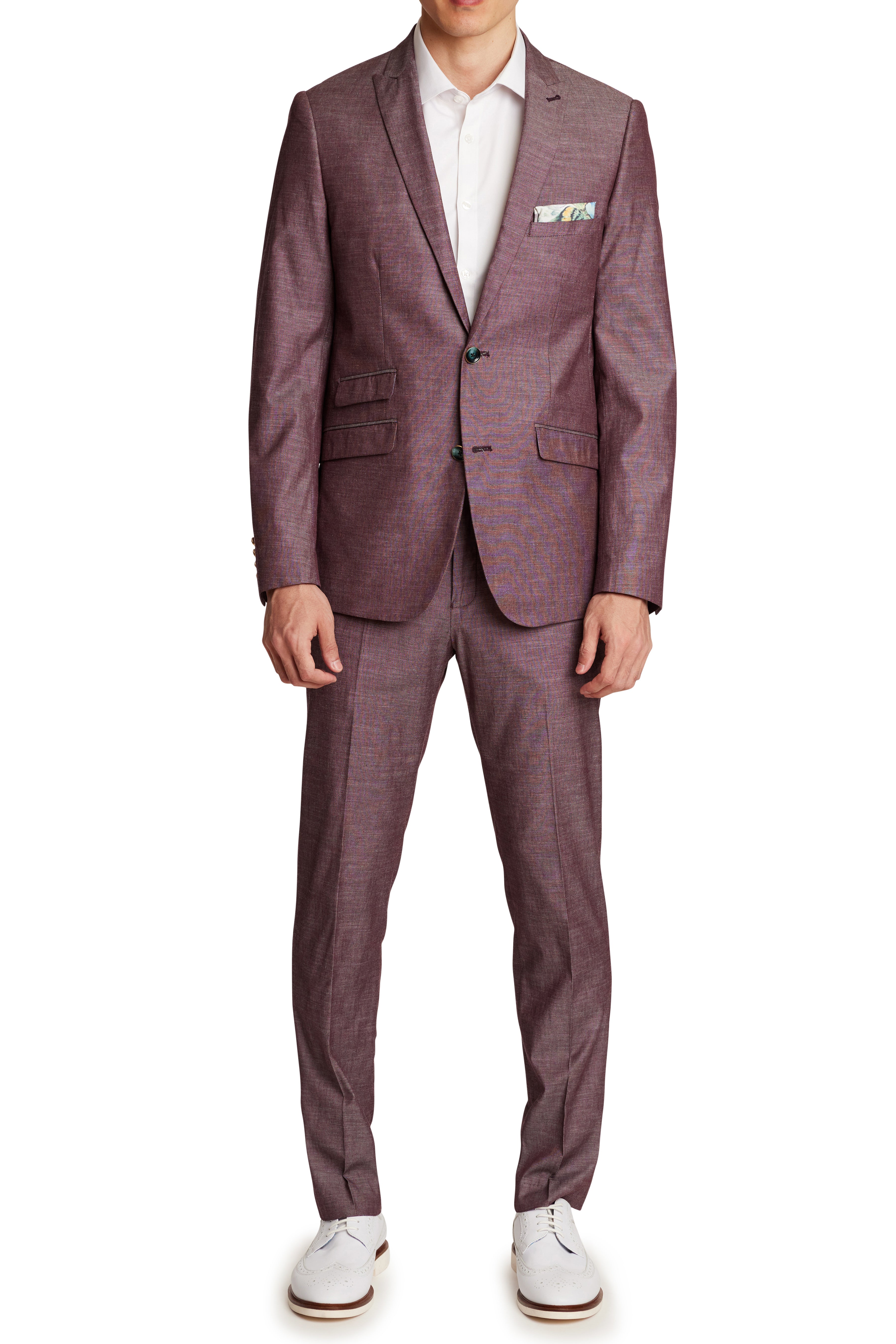 Downing Pants - slim - Mulberry