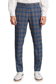  Downing Pants - slim - Grey Royal Check