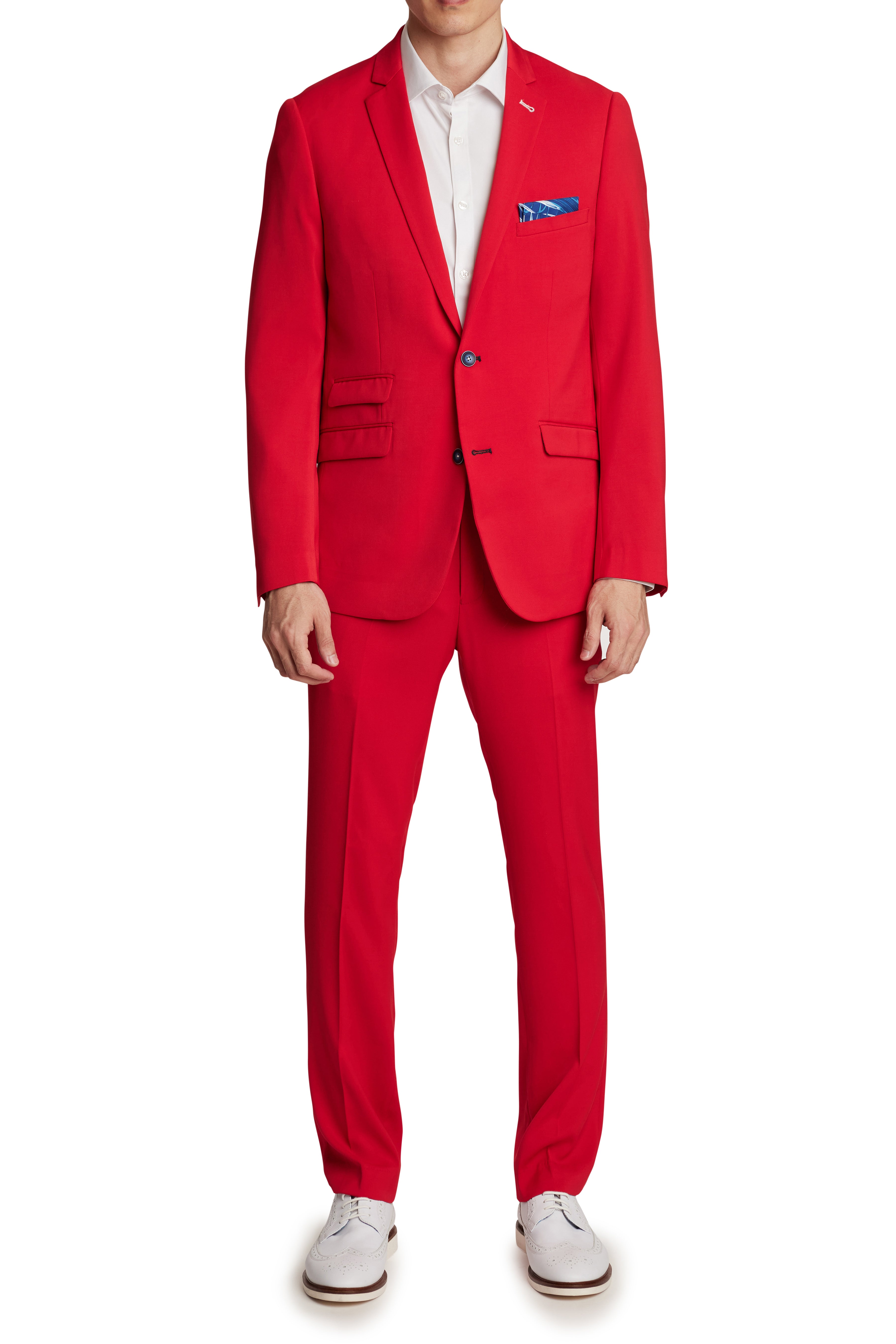 Dover Notch Jacket - slim - Hot Rod Red