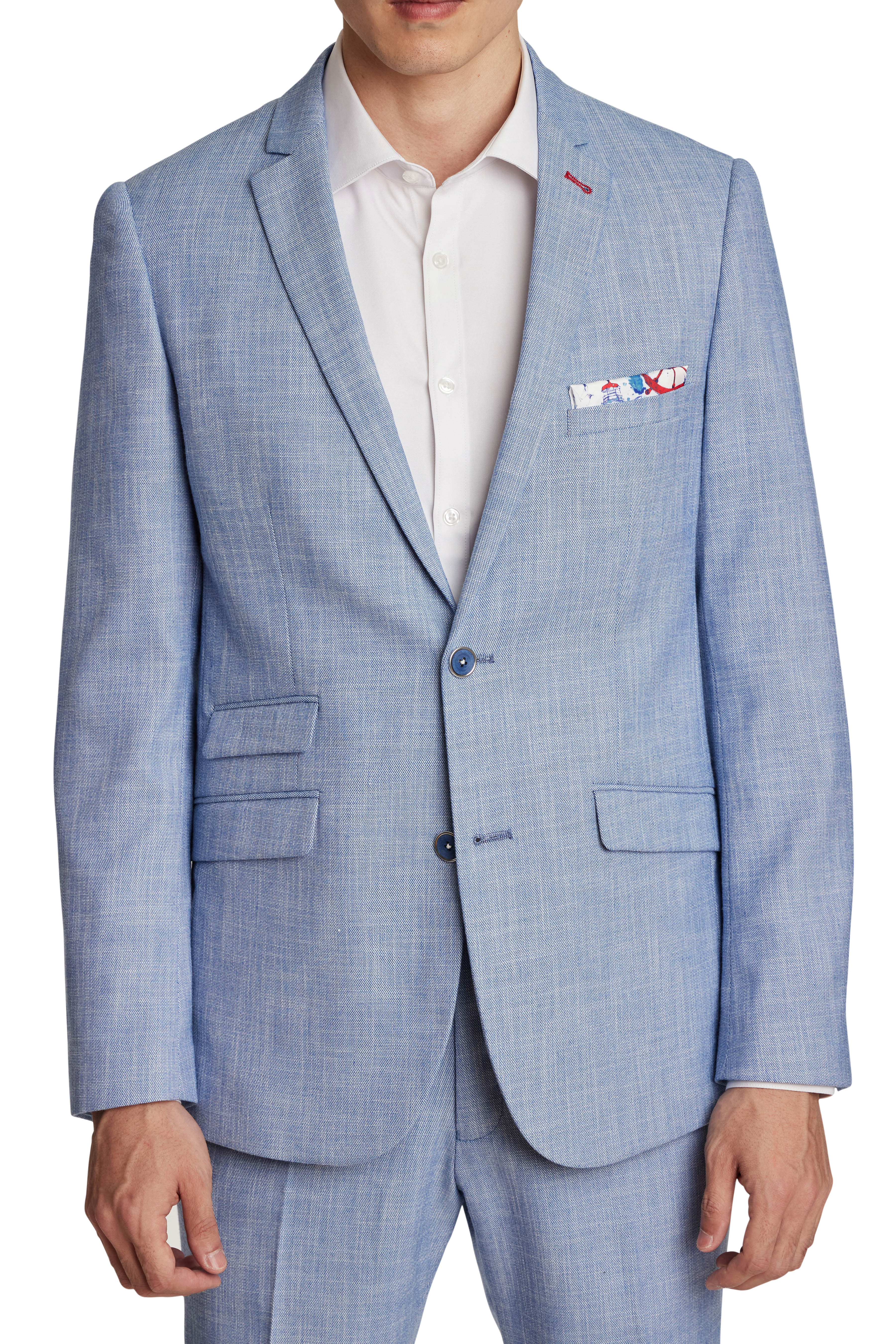 Dover Notch Jacket - slim - Blue Shark