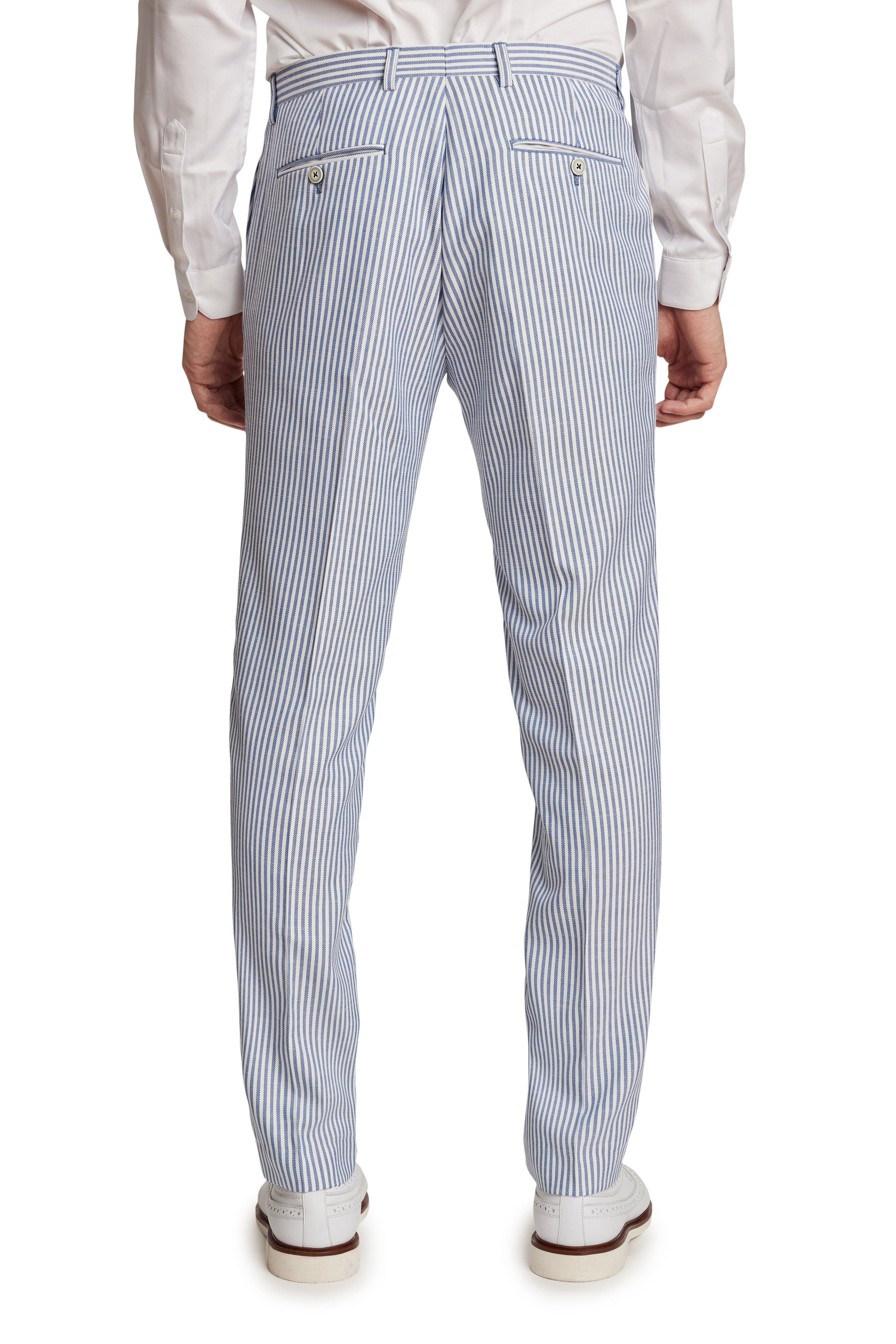 Downing Pants - slim - Blue White Stripe