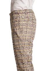 Downing Pants - slim - Olive Yellow Check