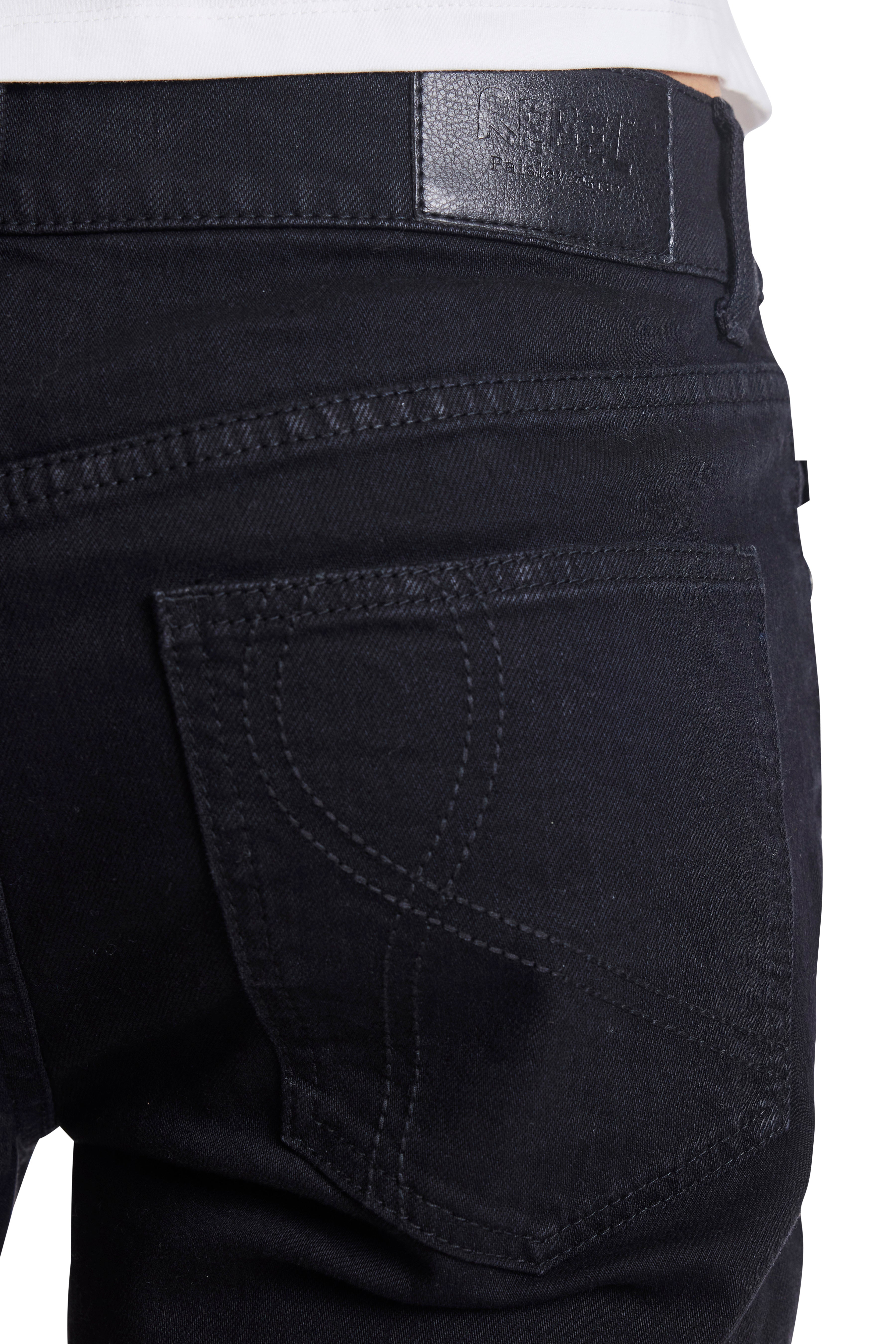 Rebel Denim Jeans - All Black