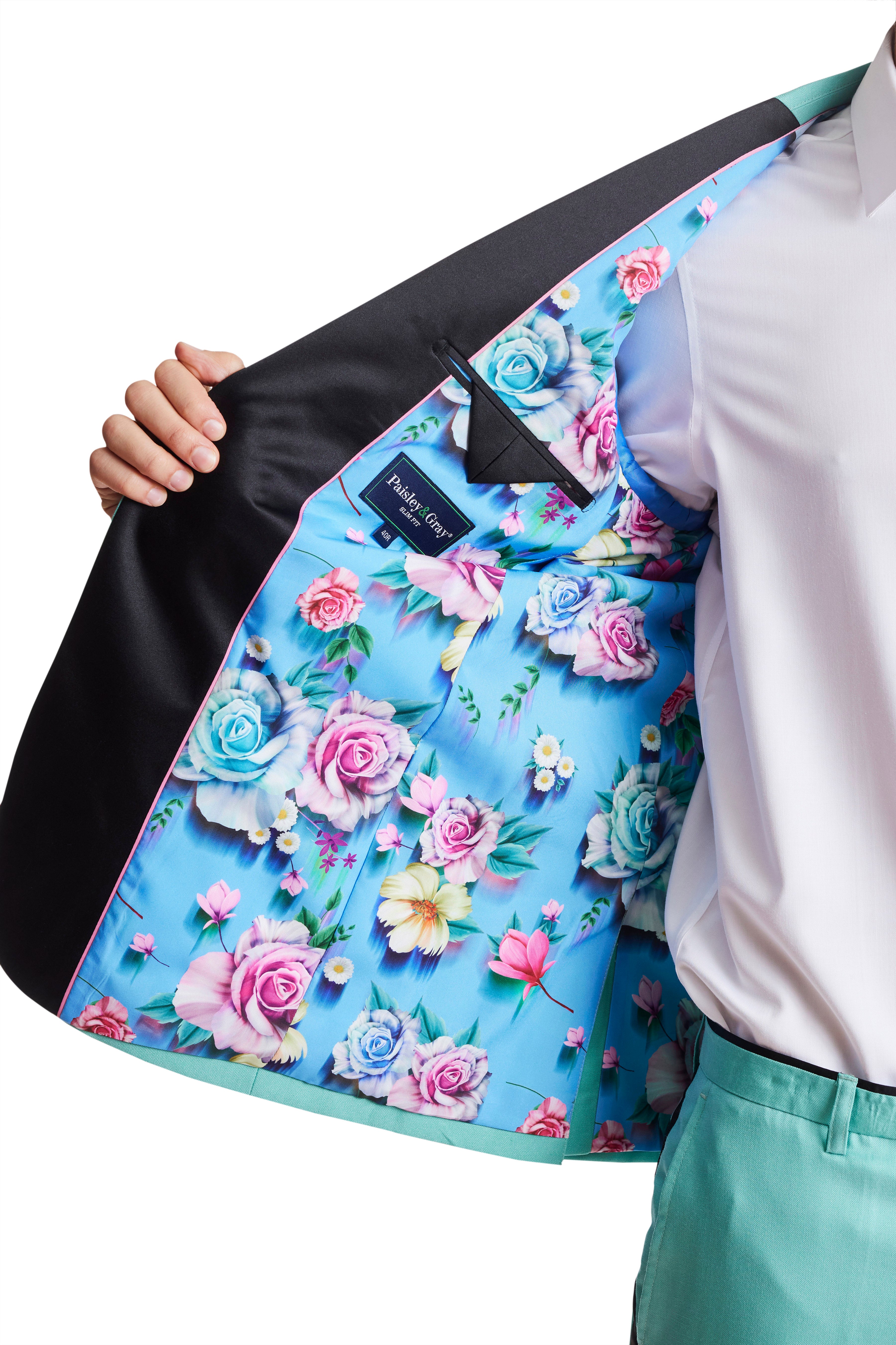 Grosvenor Peak Tux Jacket - slim - Minted Green