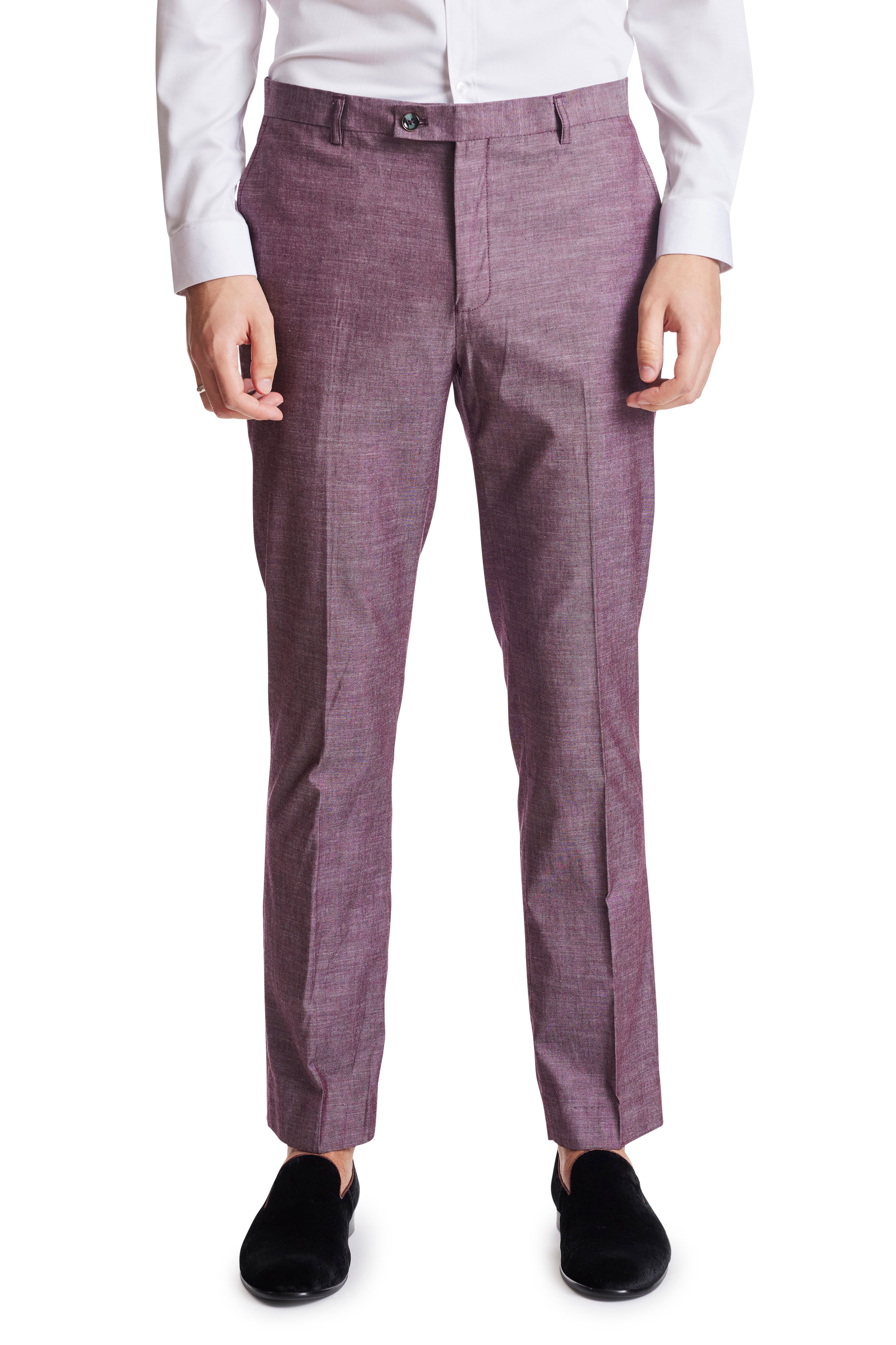 Downing Pants - slim - Mulberry