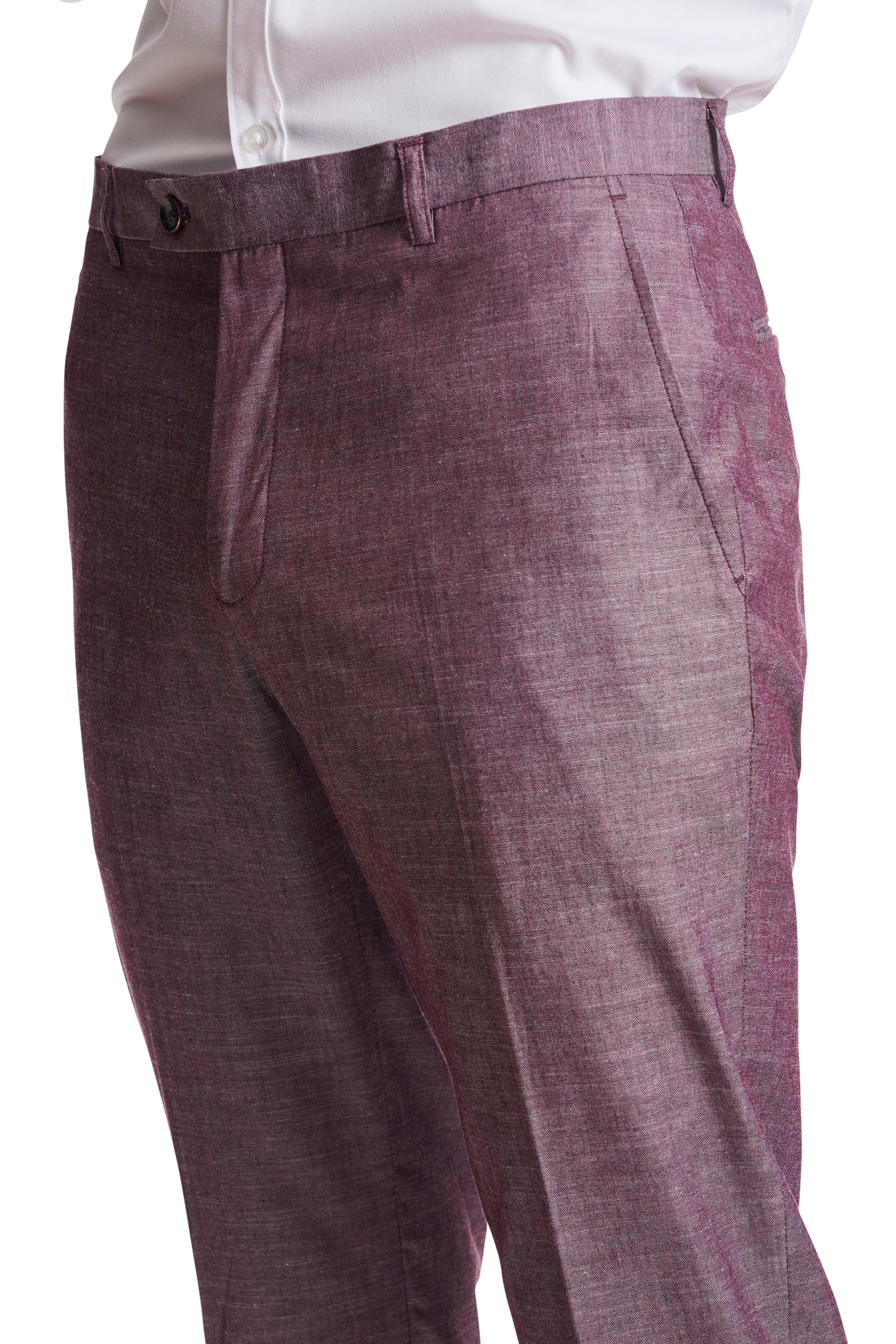 Downing Pants - slim - Mulberry