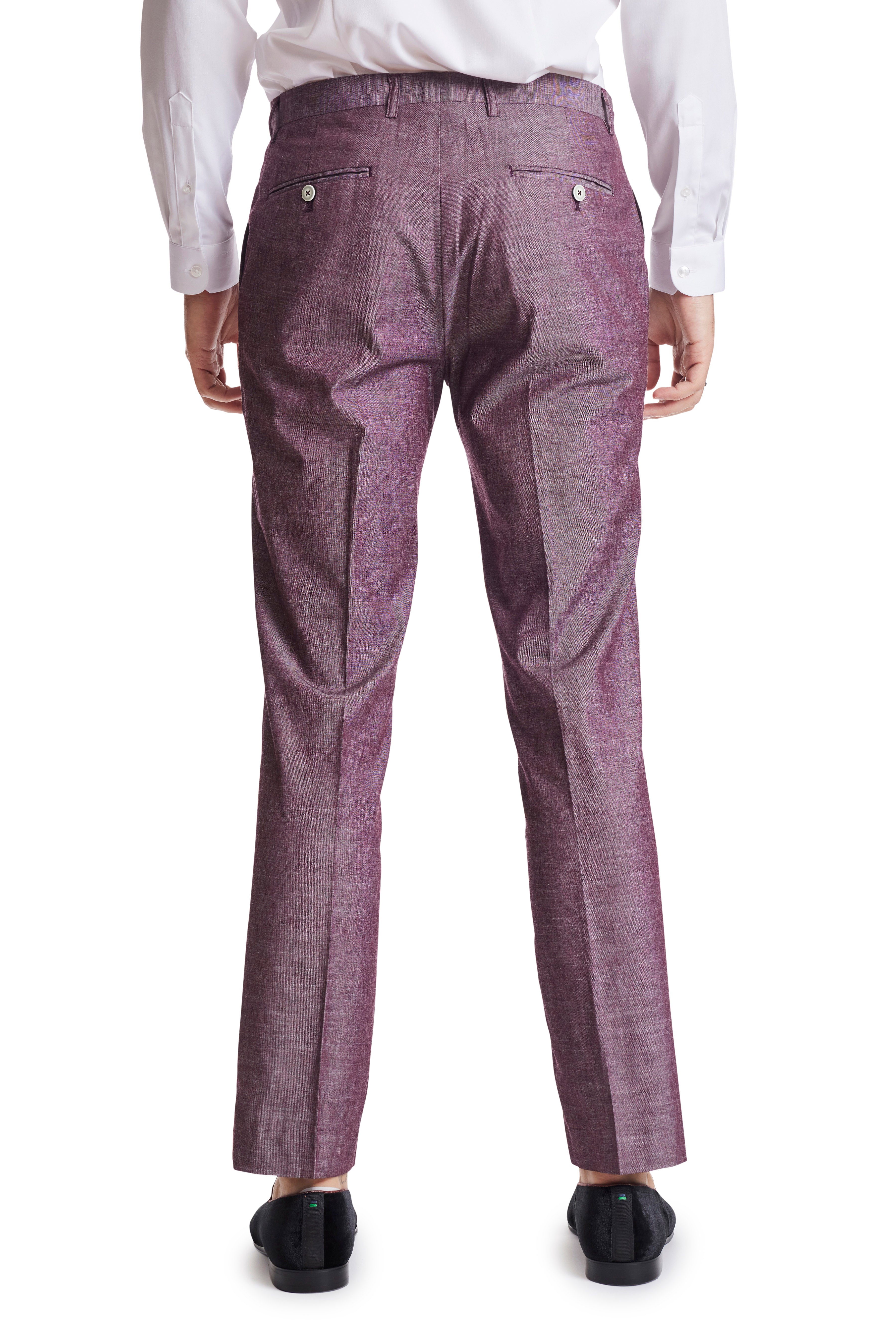 Downing Pants - slim - Mulberry