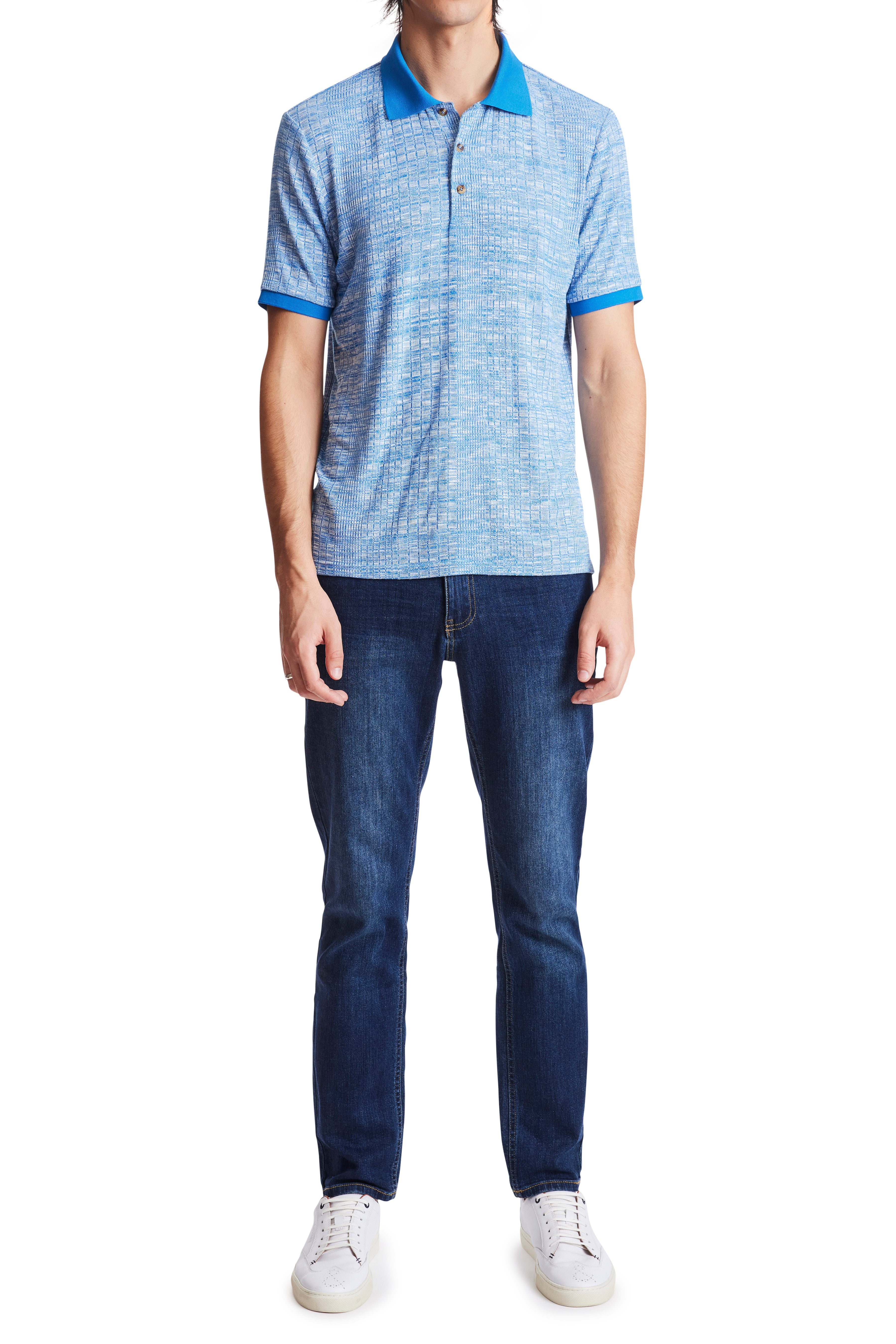 Funday Variegated Polo - Royal Blue