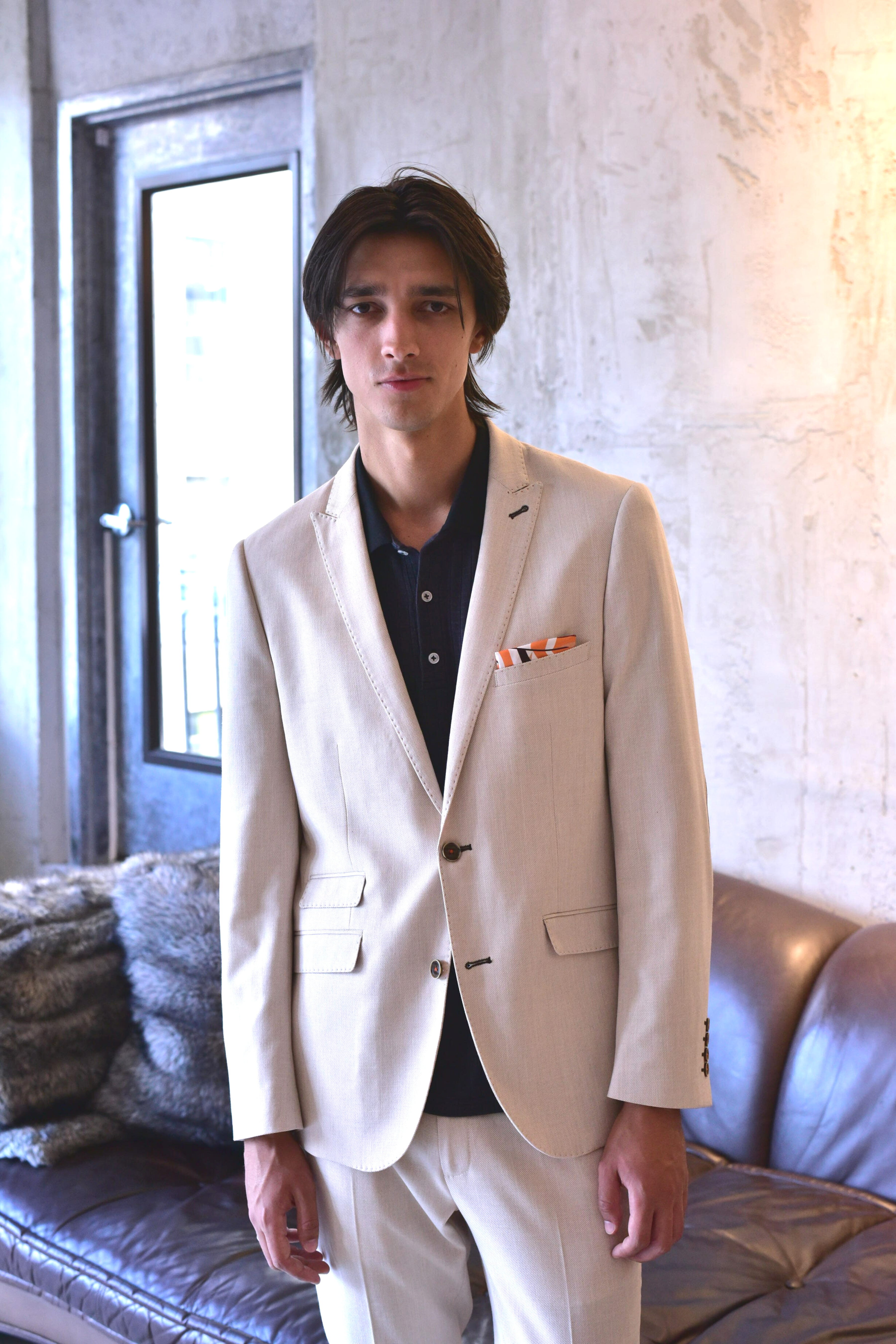 Ashton Peak Jacket - slim - Silky Beige