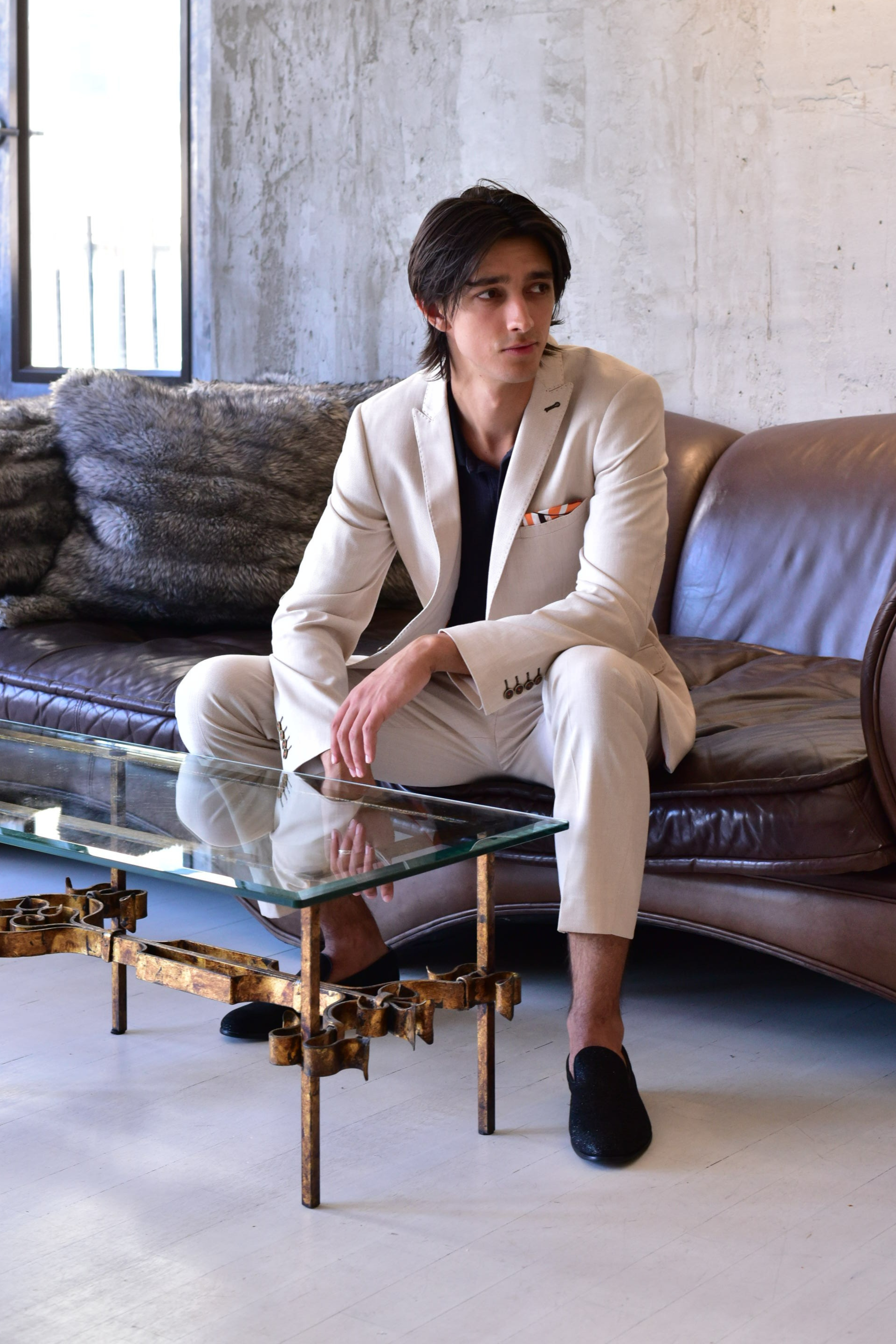 Downing Pants - slim - Silky Beige